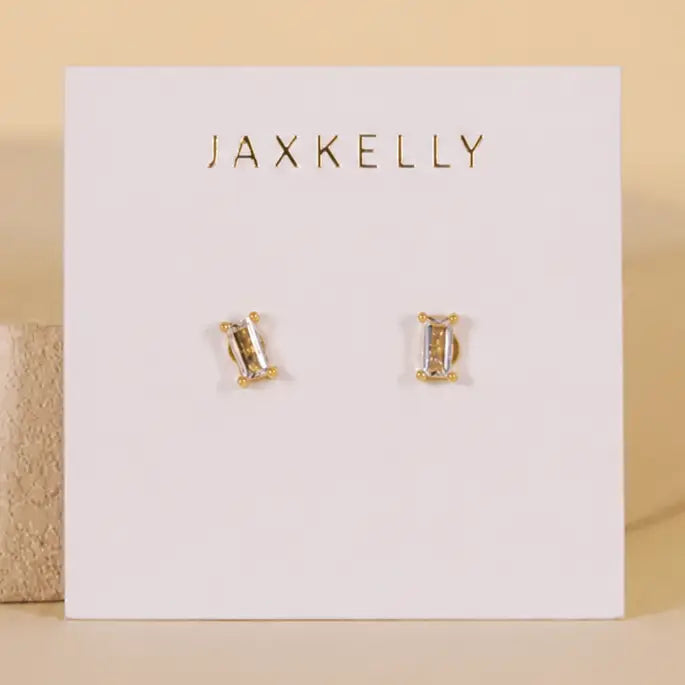 Baguette Gold Earrings