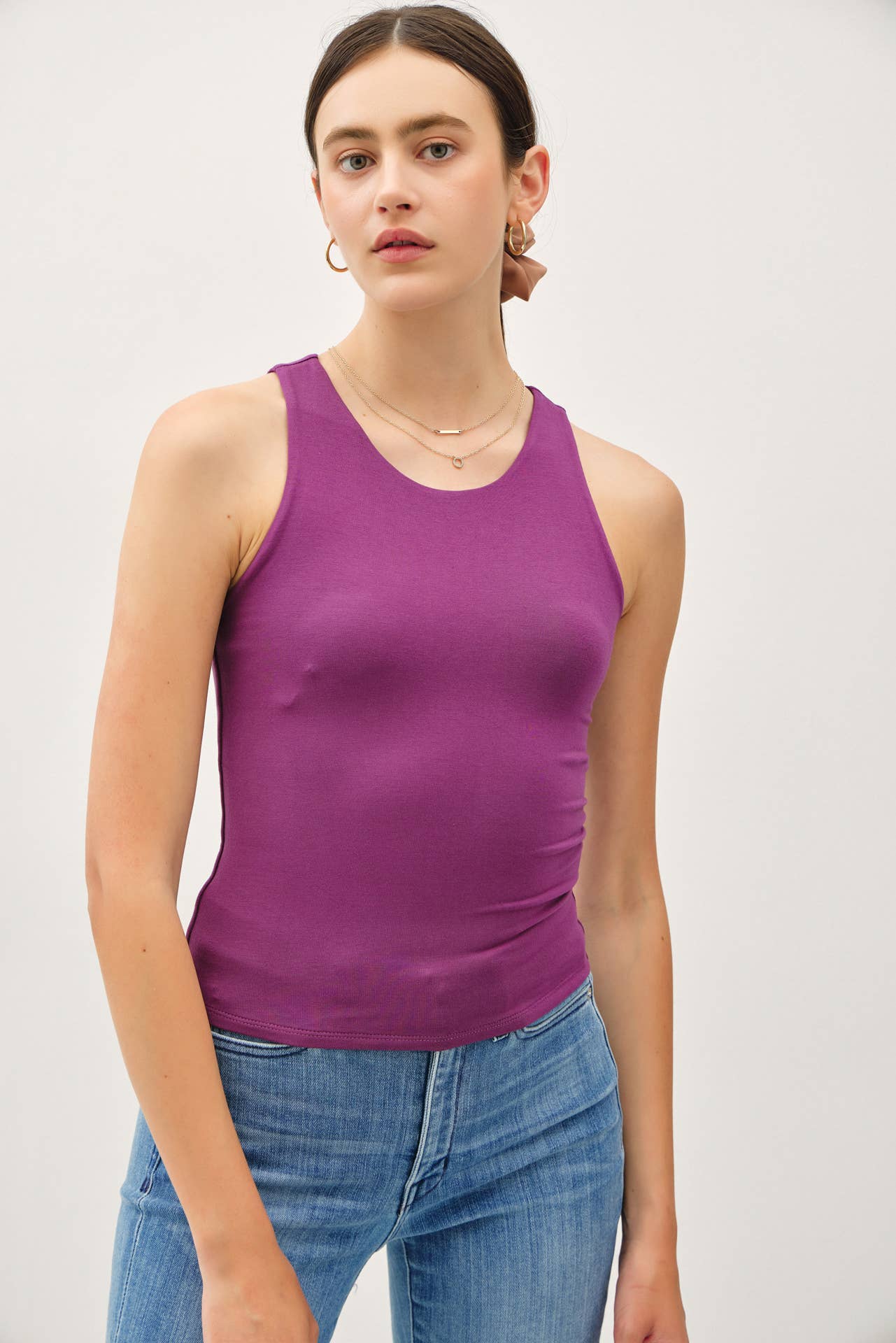 Kinsley Double Lined Round Neck Tank