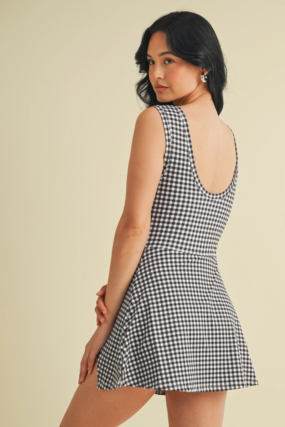 Heidi Gingham Active Wrap Dress