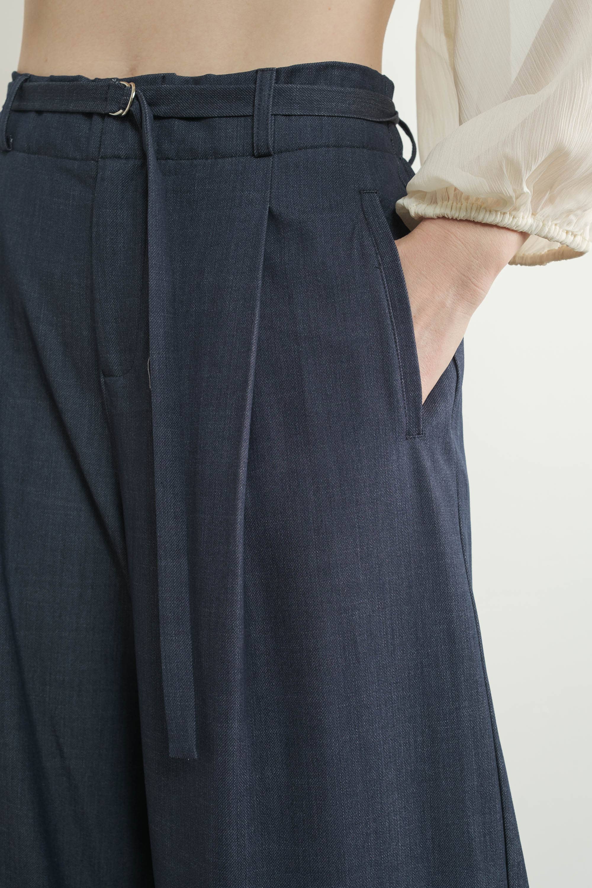 Sloan Wide Leg Denim Trouser