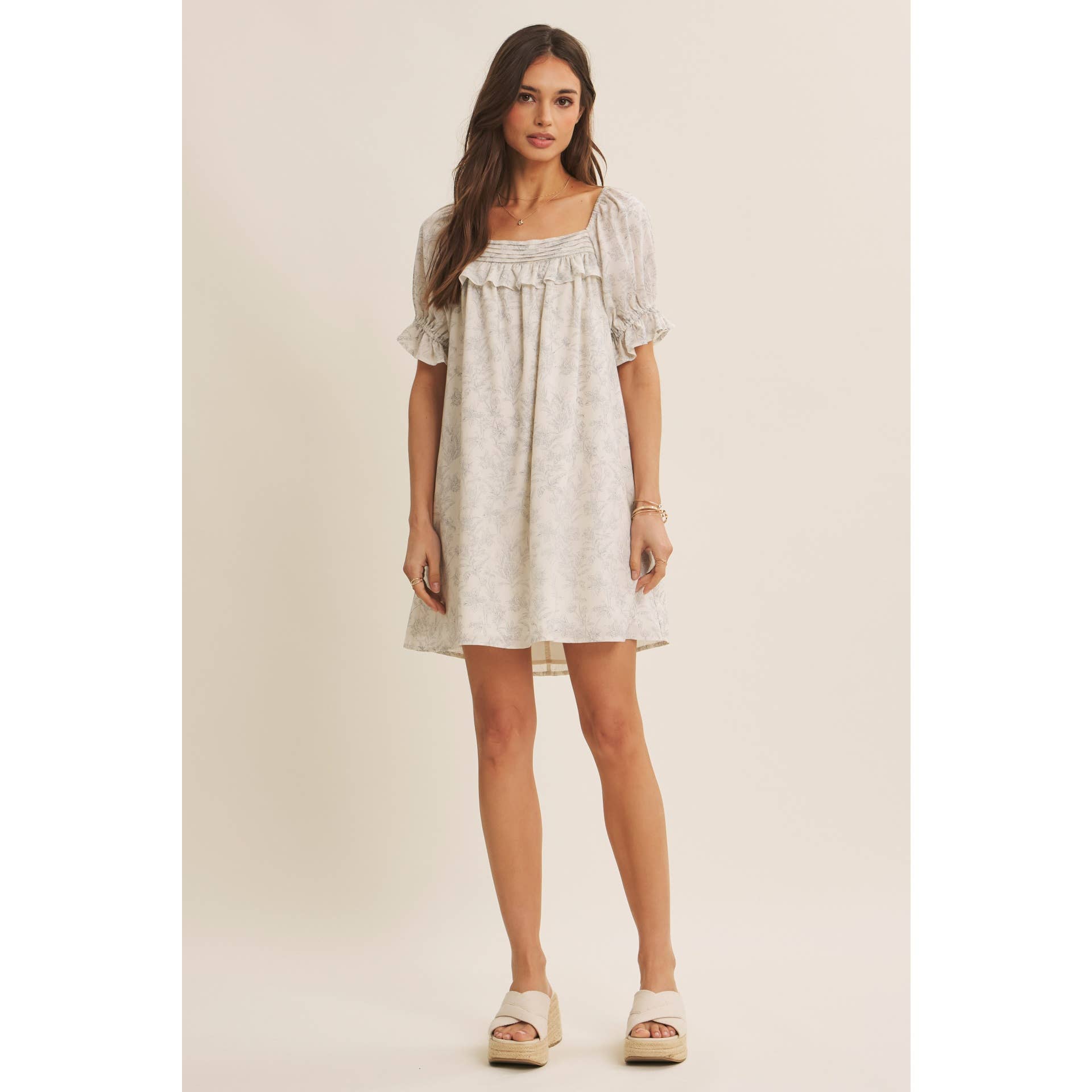 Elaine Botanical Mini Dress