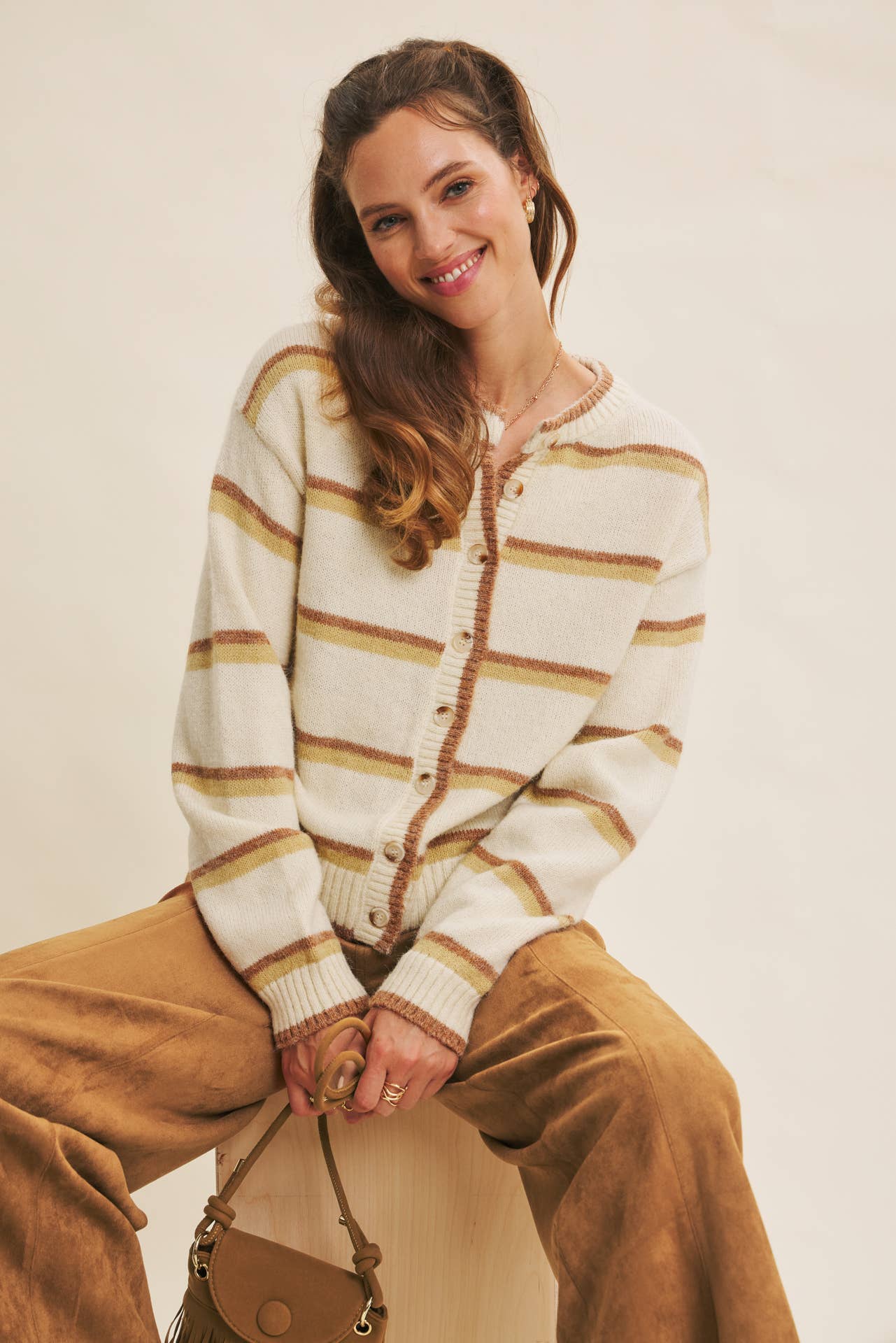 Raina Striped Cardigan