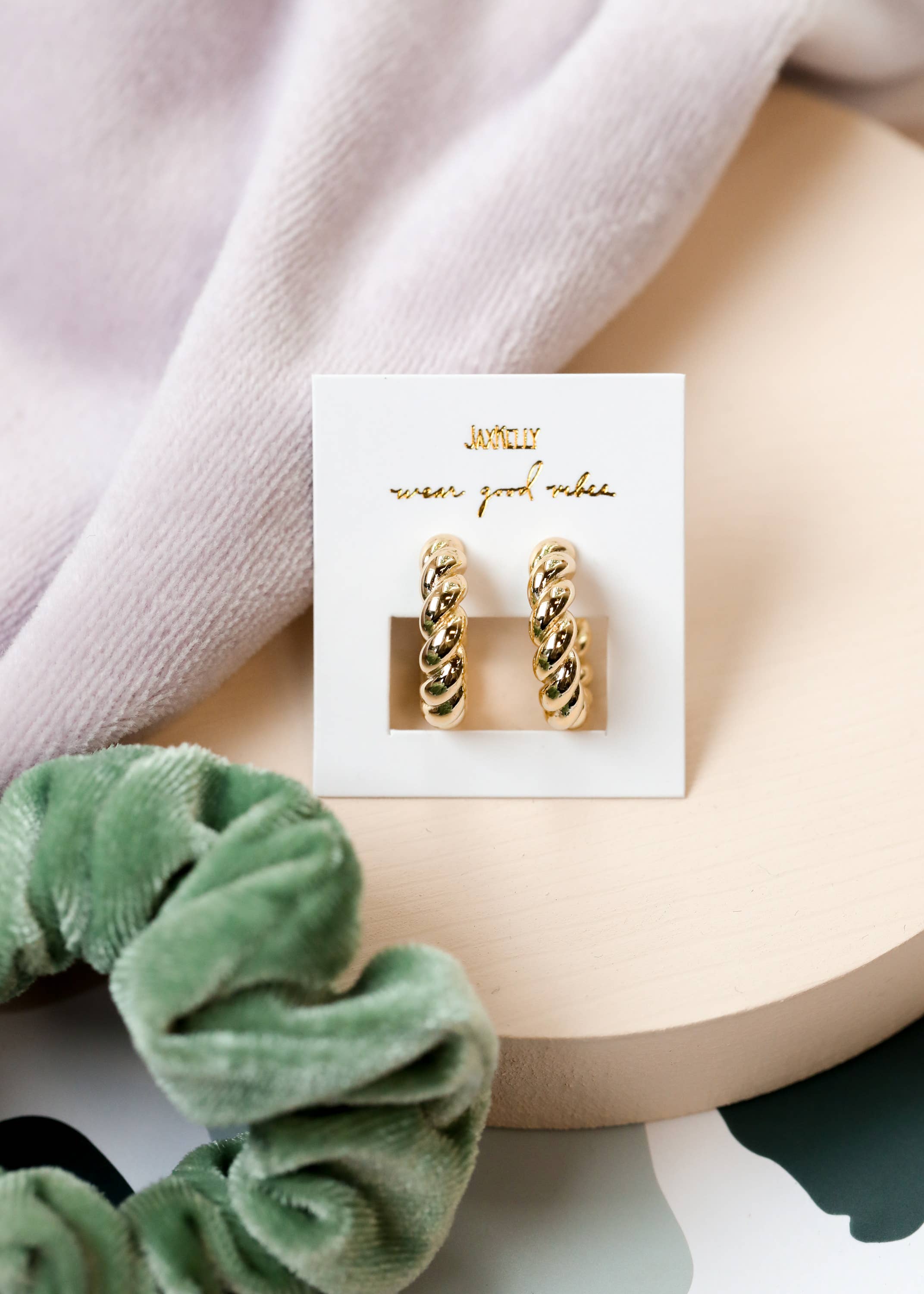 Twisted Hoop Earrings