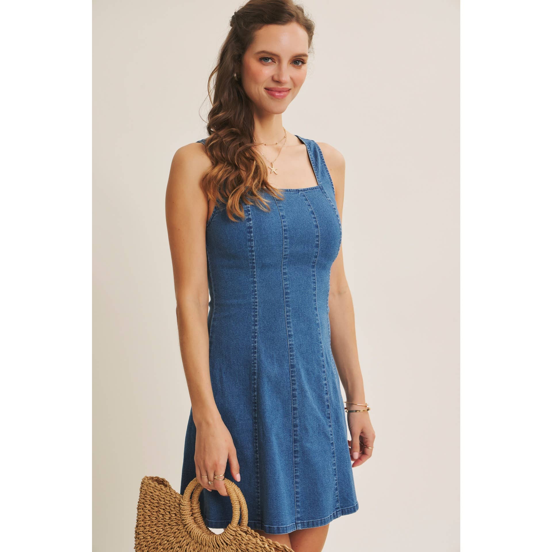 Clara Denim Mini Dress