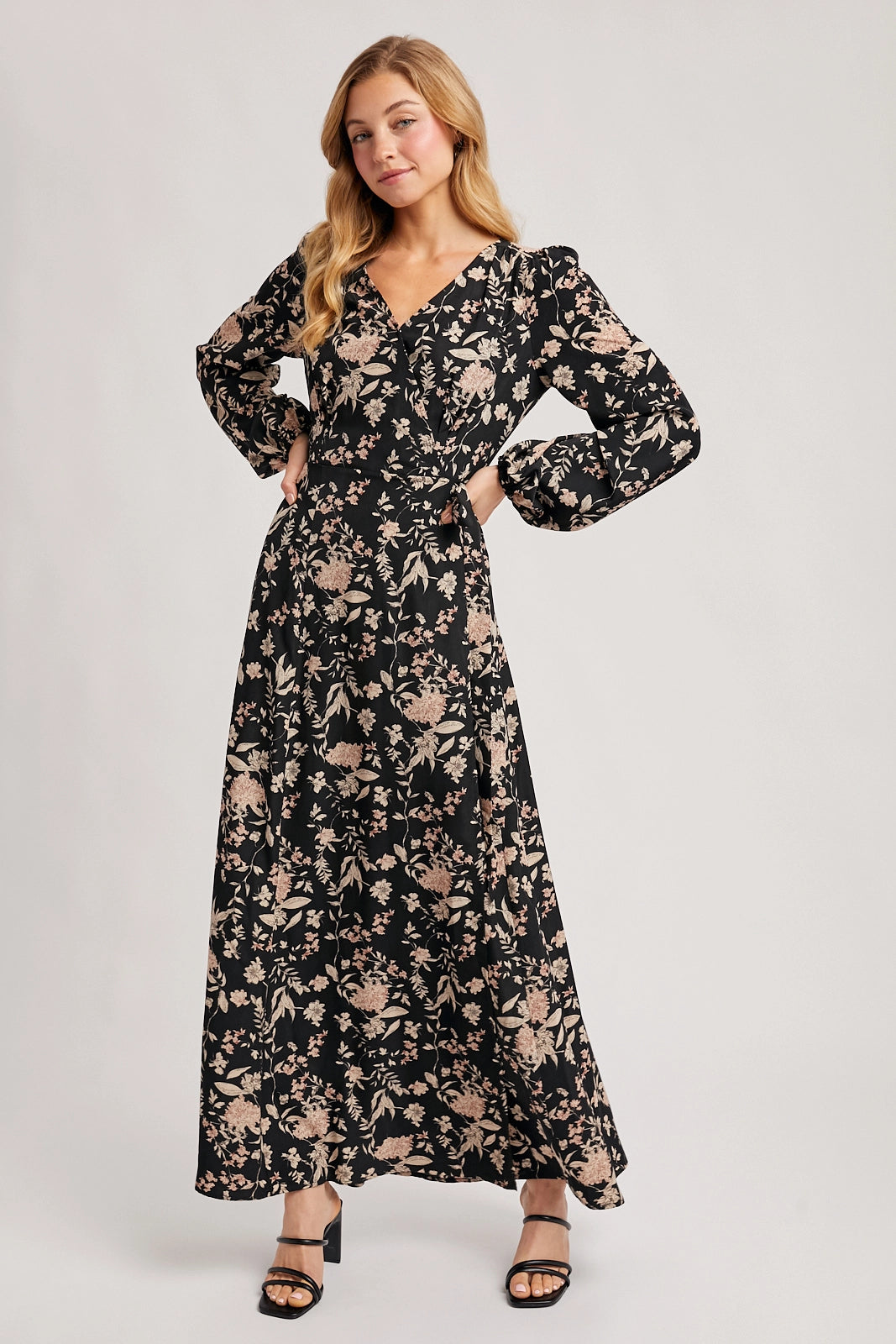 Sabrina Floral Wrap Maxi Dress