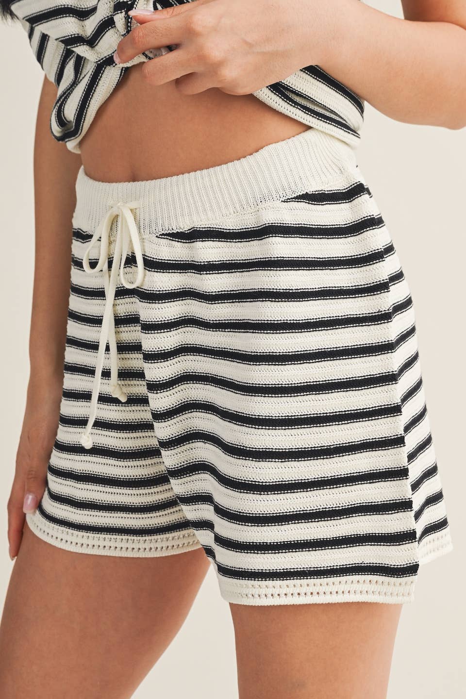 Jasmine Striped Crochet Tank
