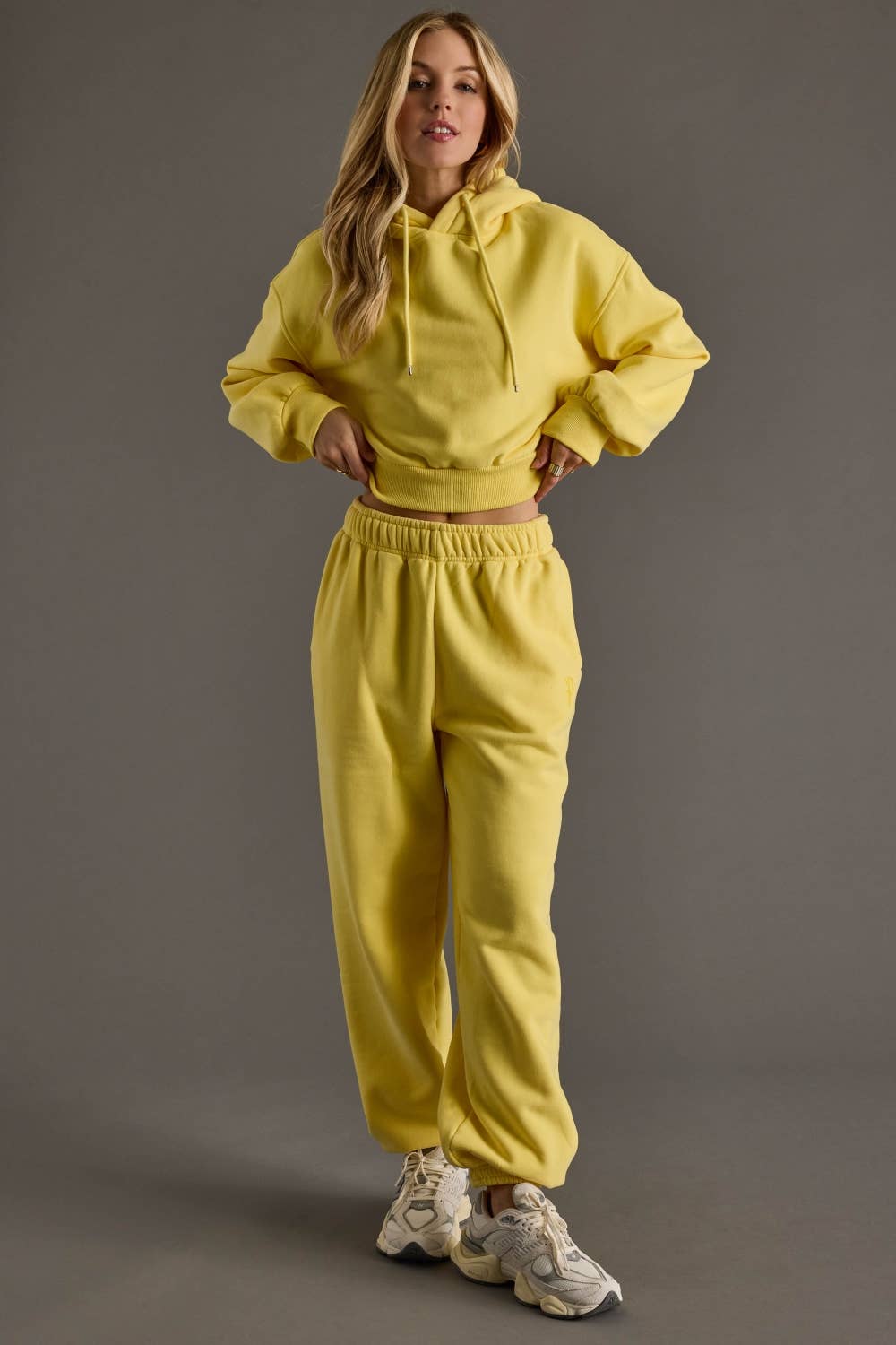Kylie Cropped Hooded Sweatshirt