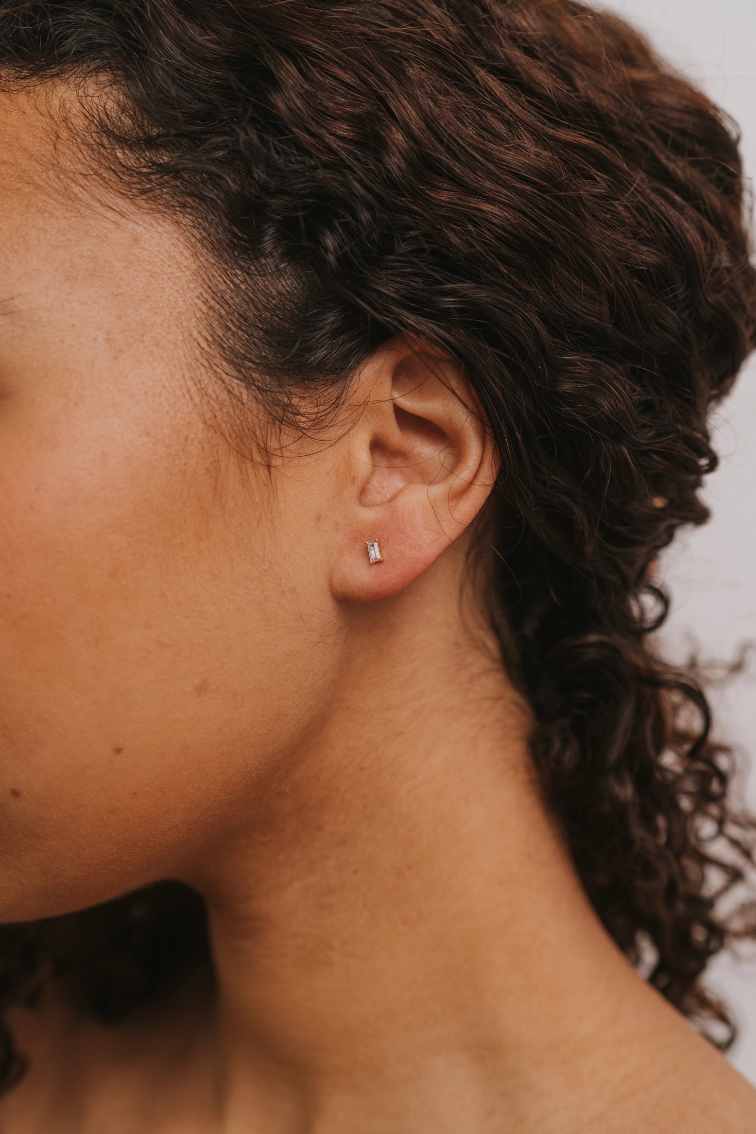 Baguette Gold Earrings
