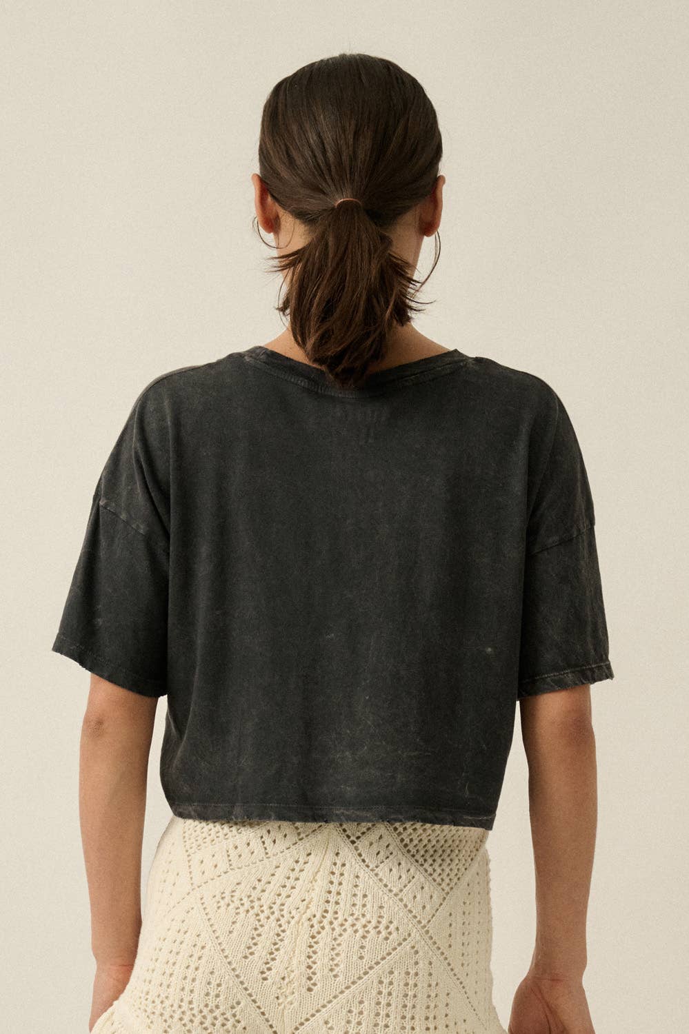 Madalyn Painted Horses Graphic Crop Tee