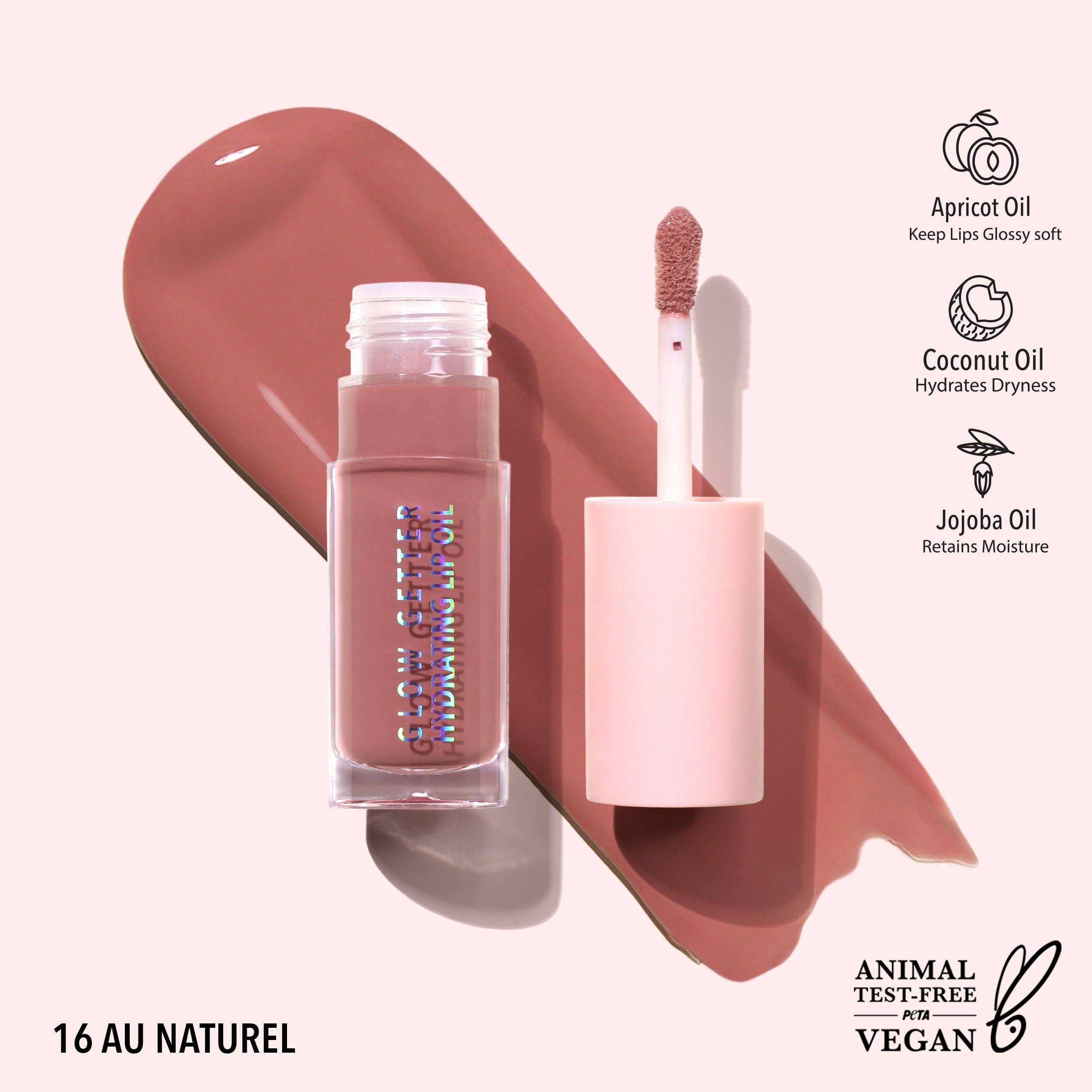 Glow Getter Hydrating Lip Oil - 016 - Au Naturel
