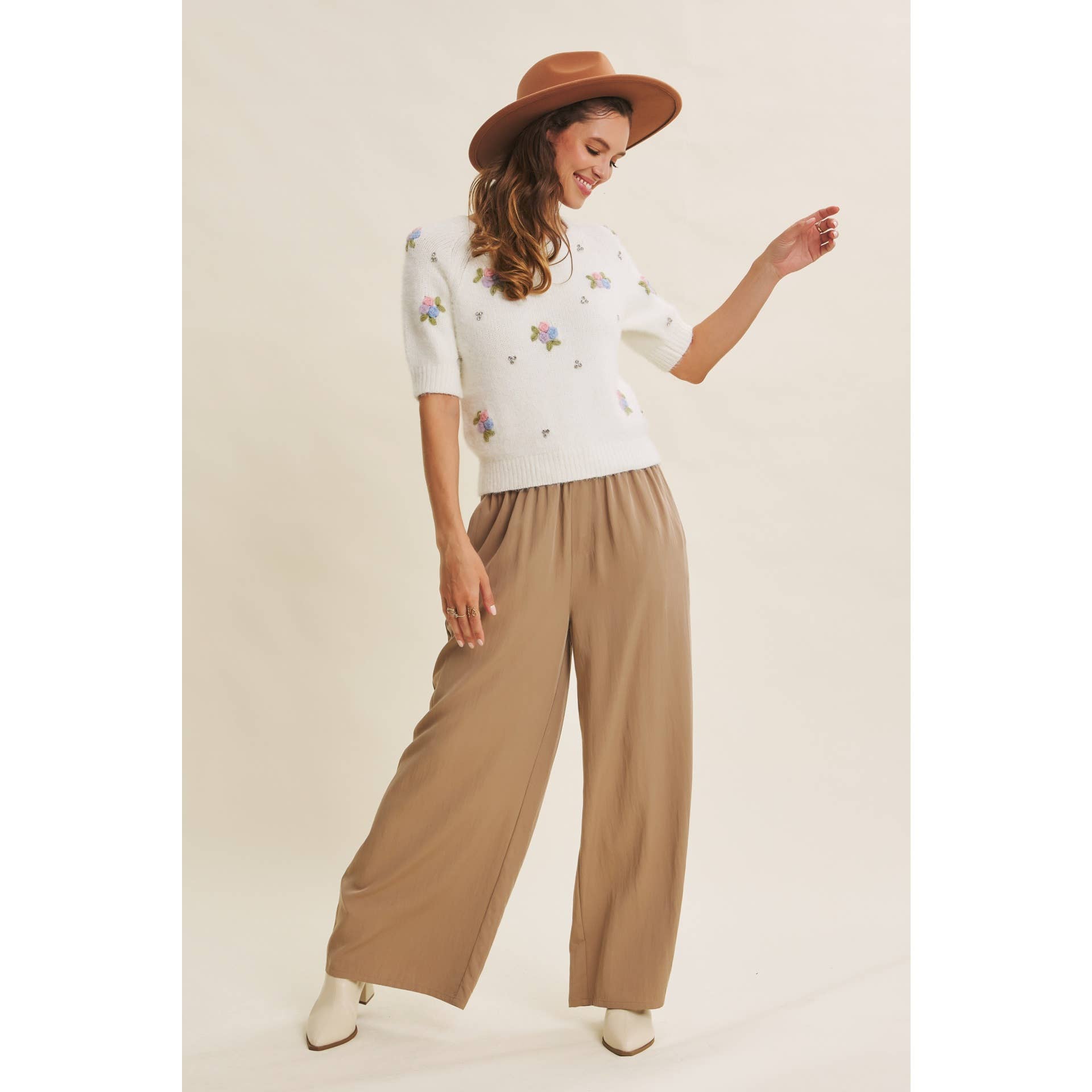 Evelyn Wide Leg Pant