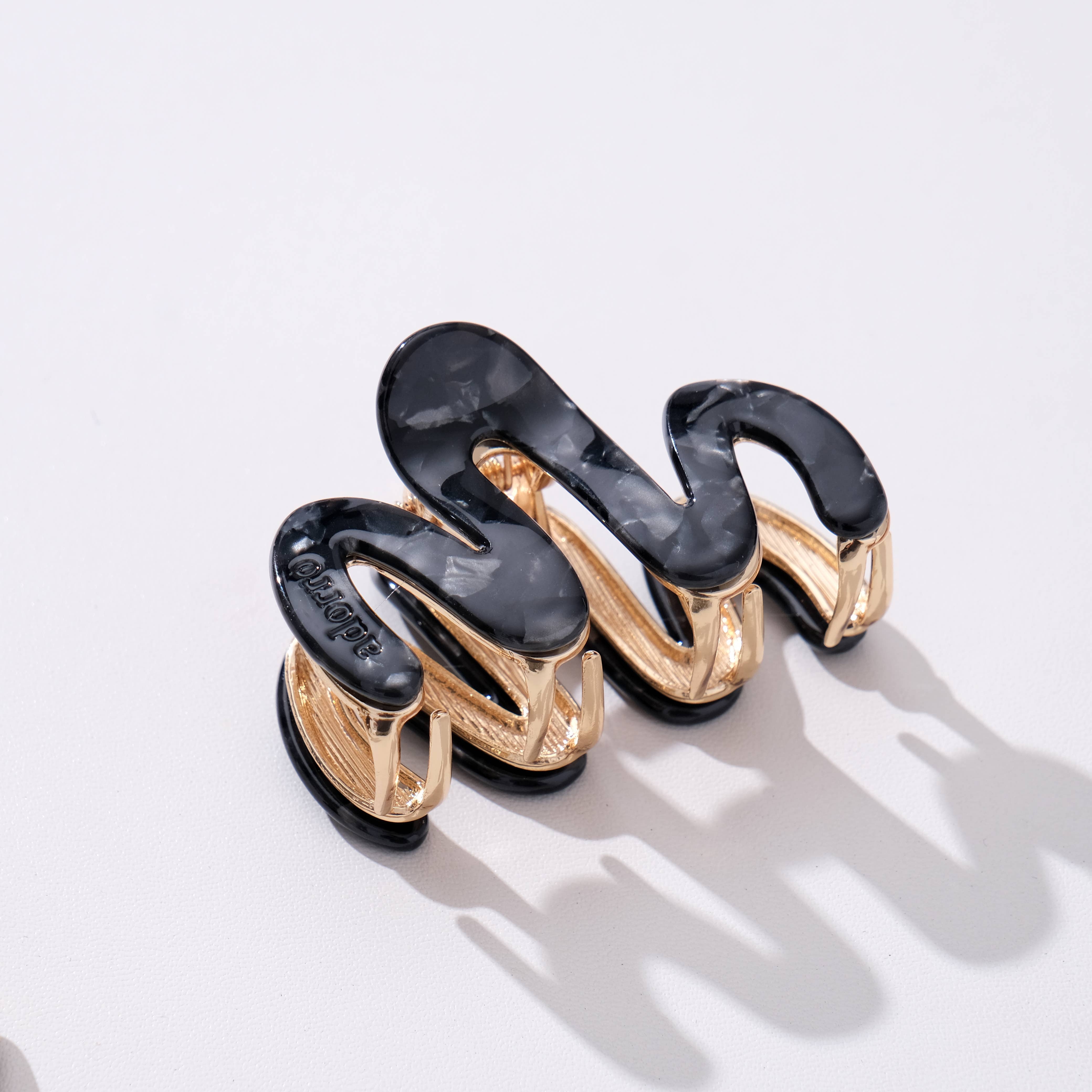 Willow Mini Squiggle Metal Claw Clip