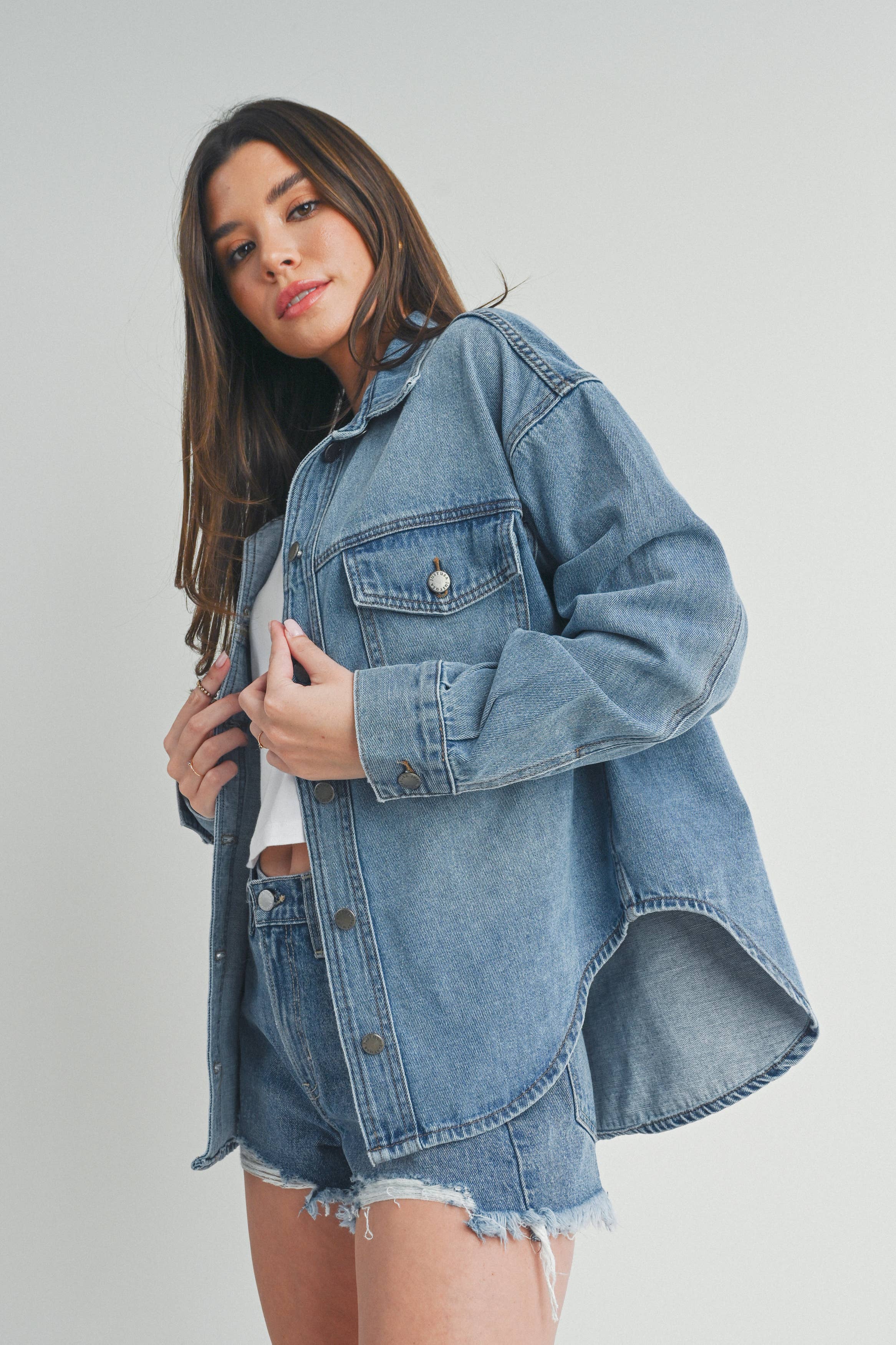 Mia Denim Shacket