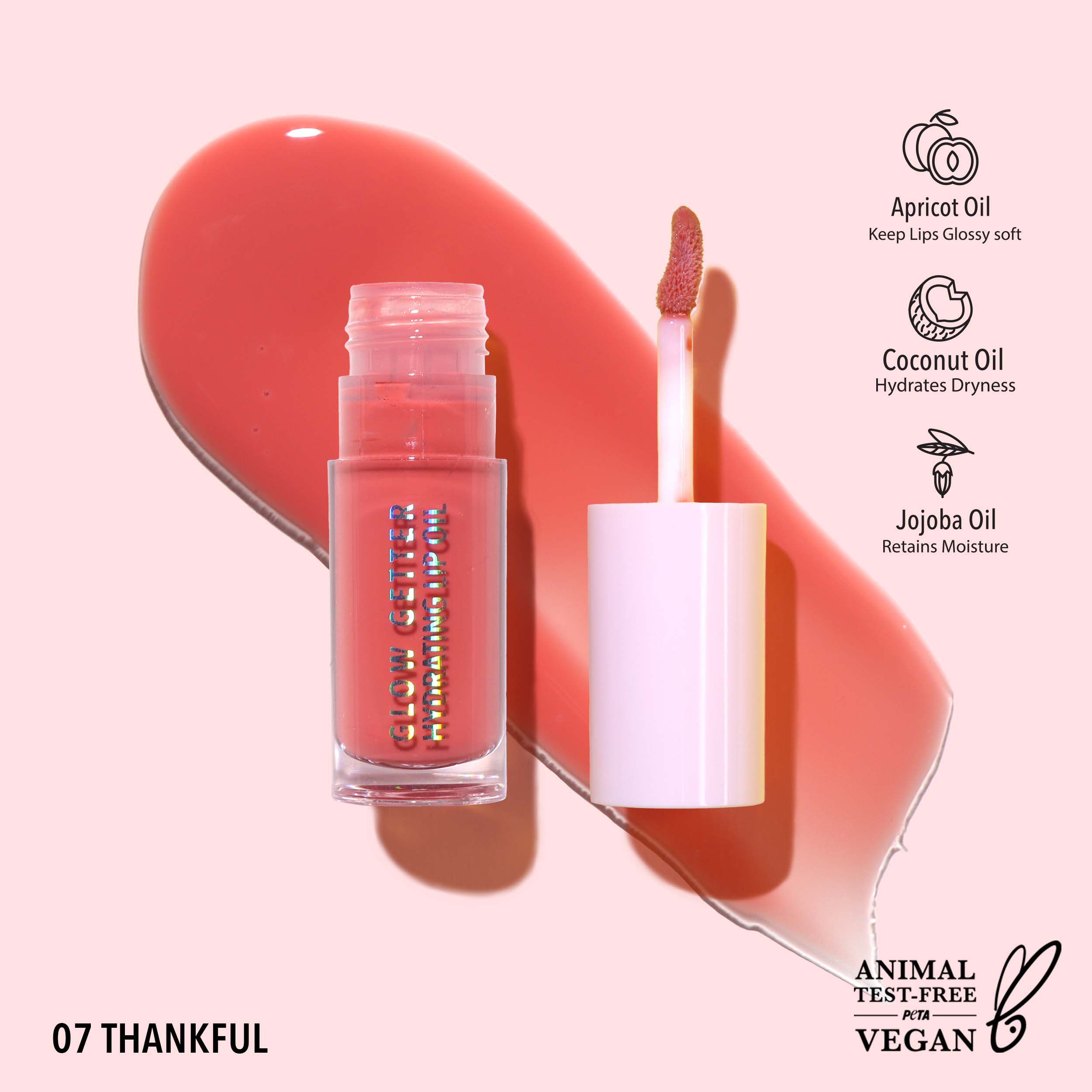 Glow Getter Hydrating Lip Oil - 007 - Thankful