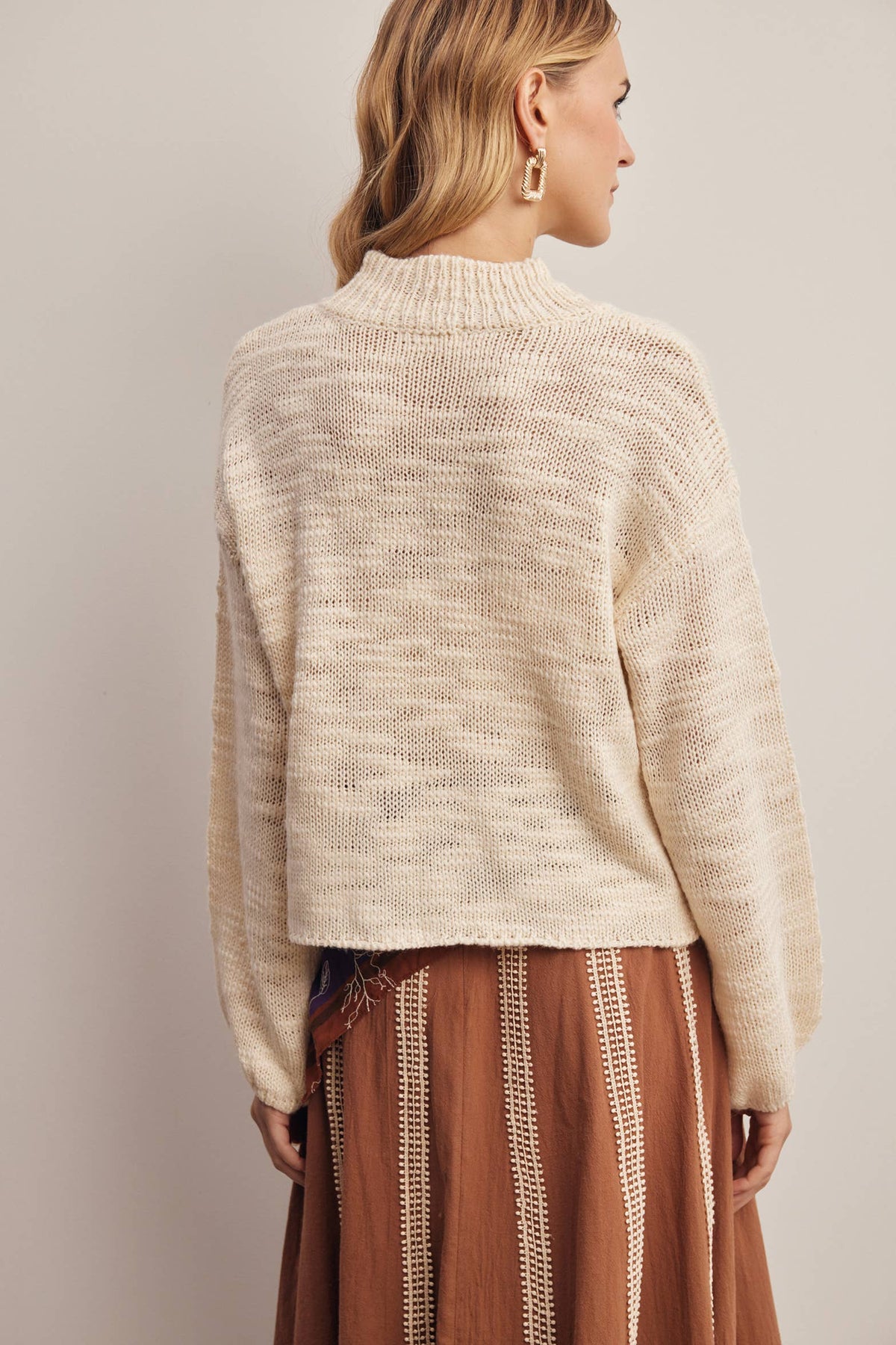 Brittany Mockneck Marled Sweater