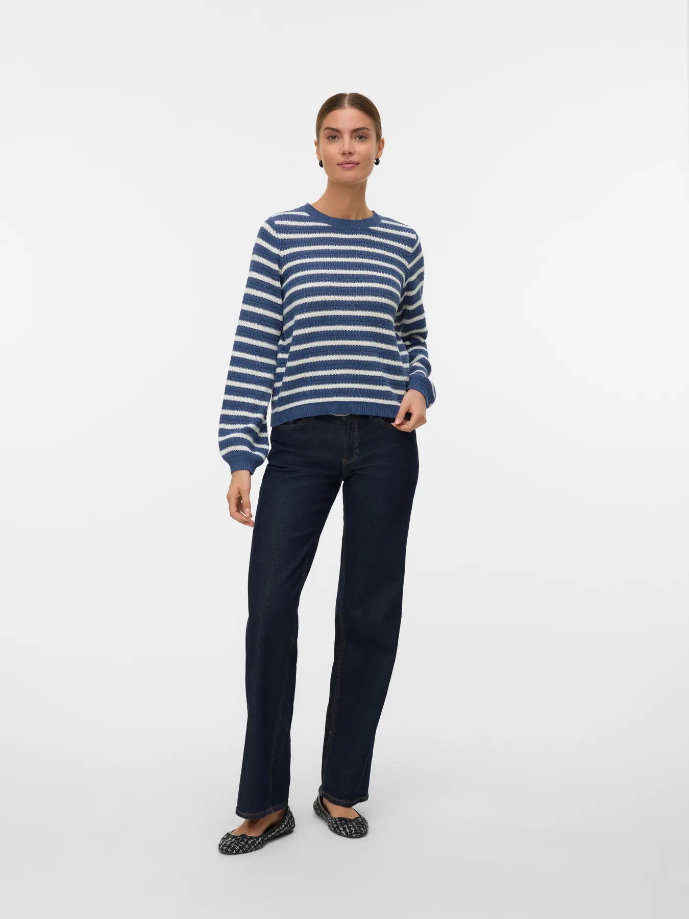 Georgia Striped Cotton Sweater