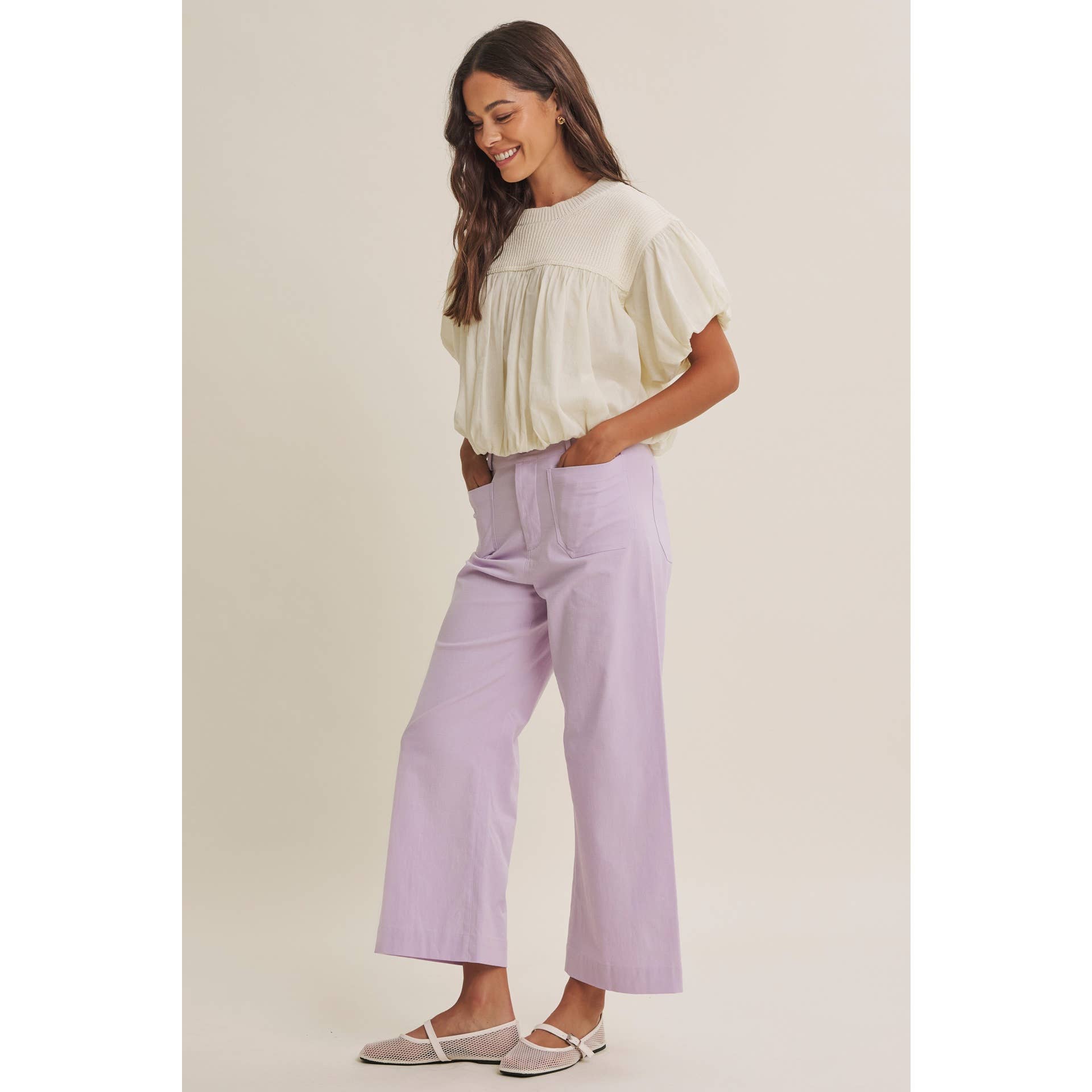 Brynlee Bubble Sweater Top