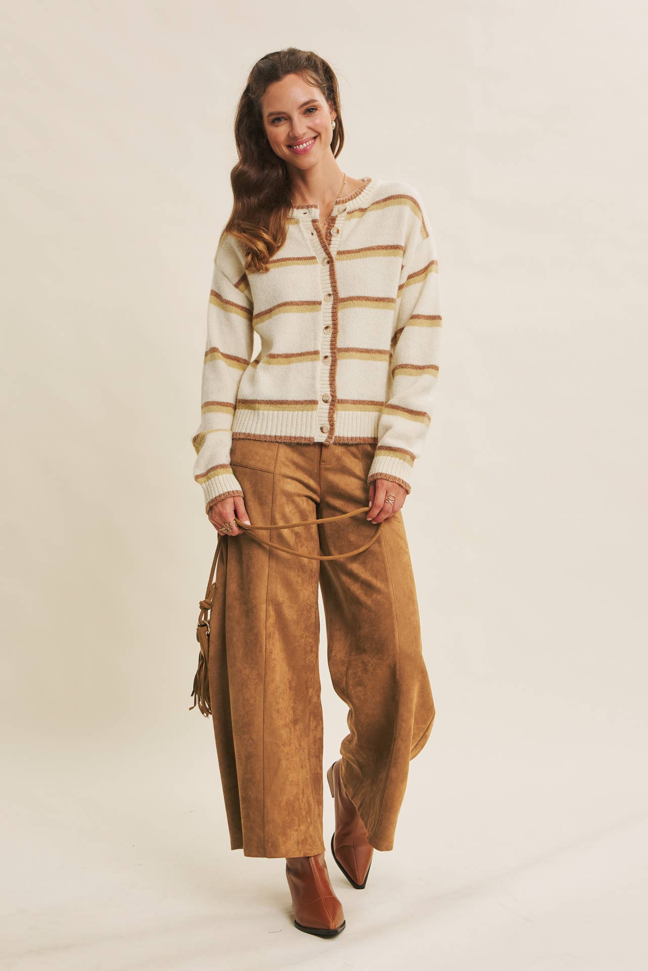 Raina Striped Cardigan