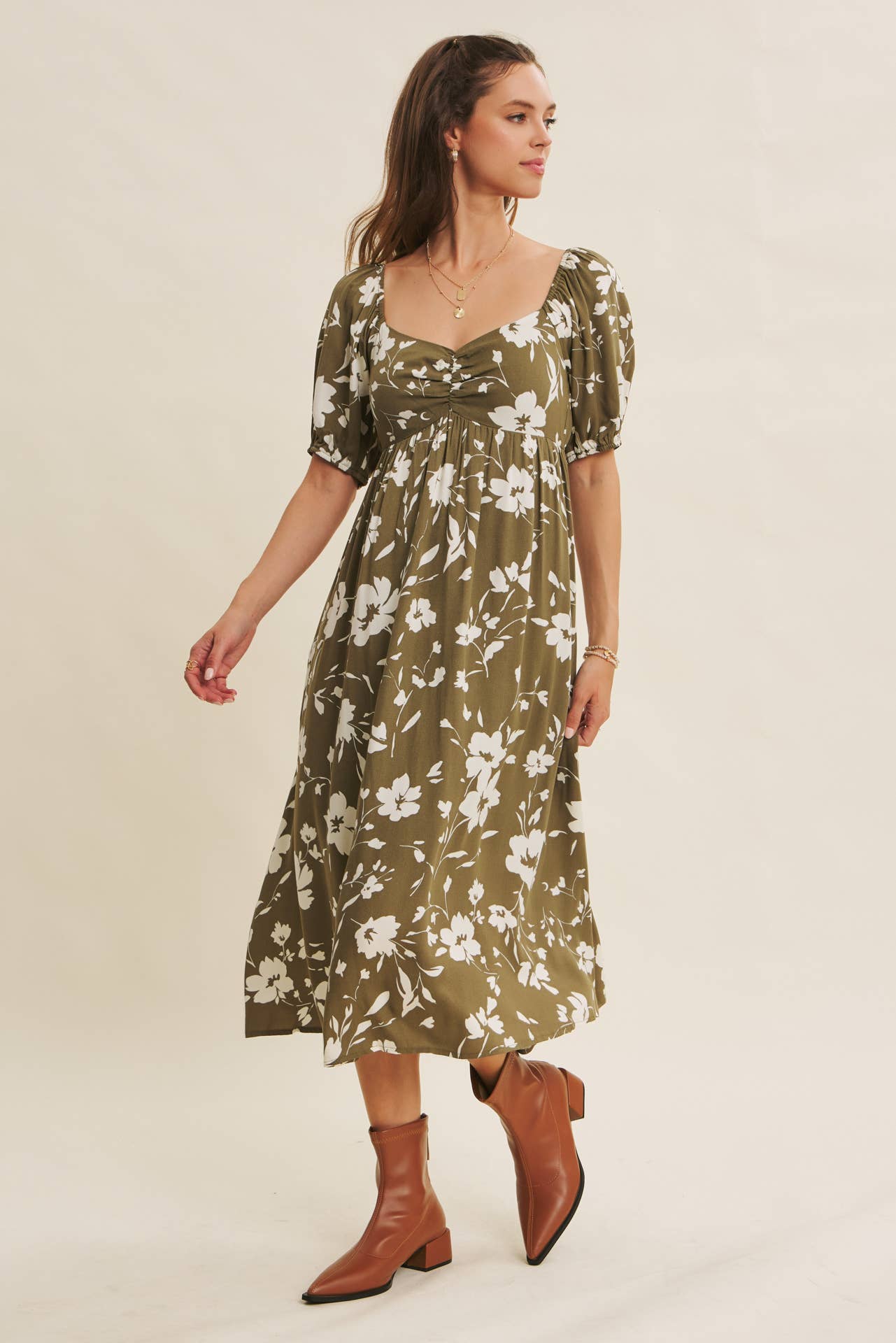 Naomi Floral Midi Dress