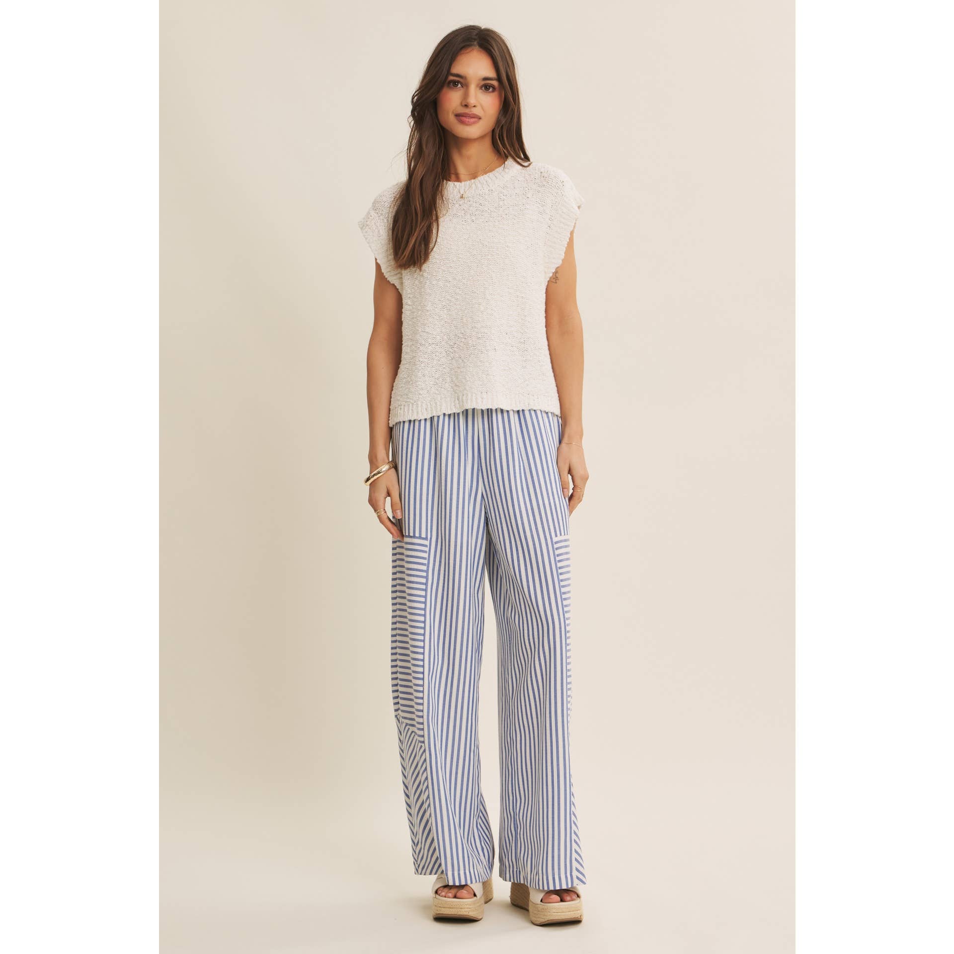 Laine Textured Sweater Tee