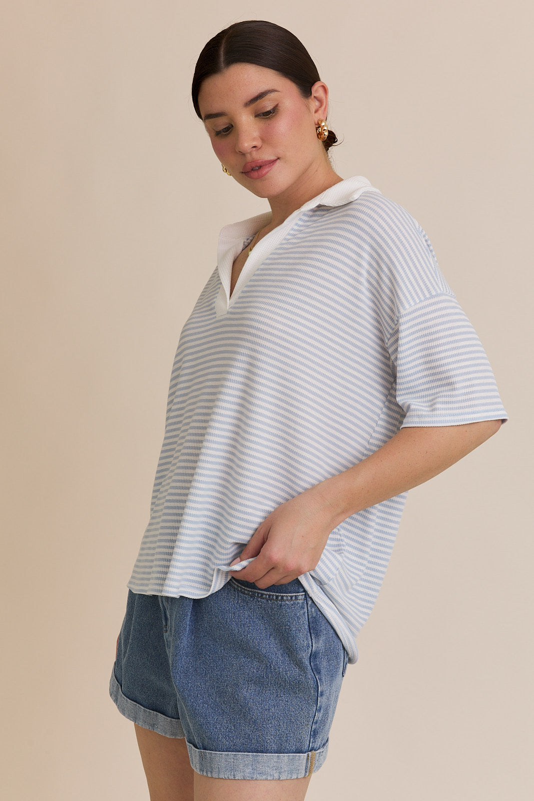 Deana Boxy Polo Shirt