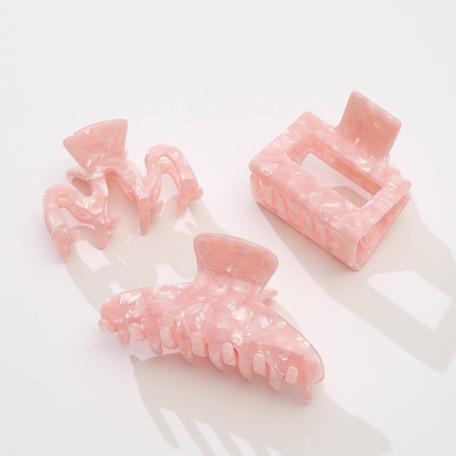 Saltwater Pink Assorted Small/Medium Claw Clips