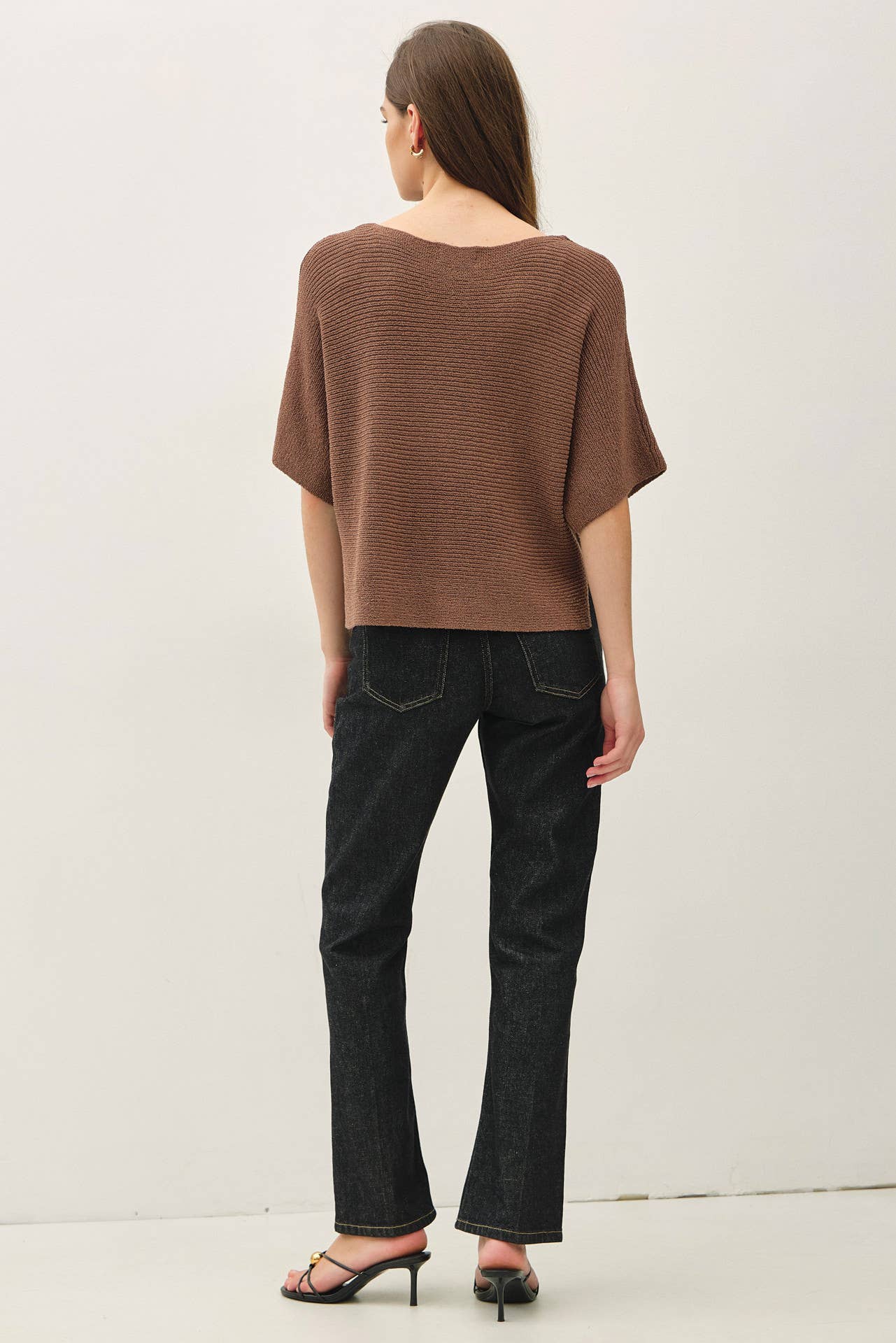 Daphne Ribbed Dolman Sweater