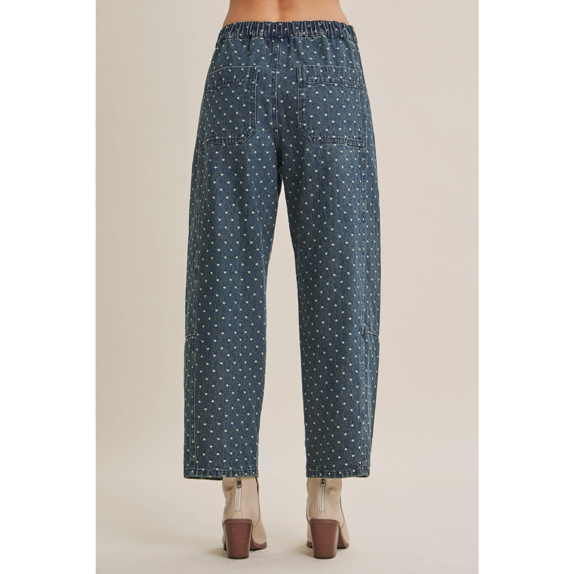 Frankie Polka Dot Barrel Jeans