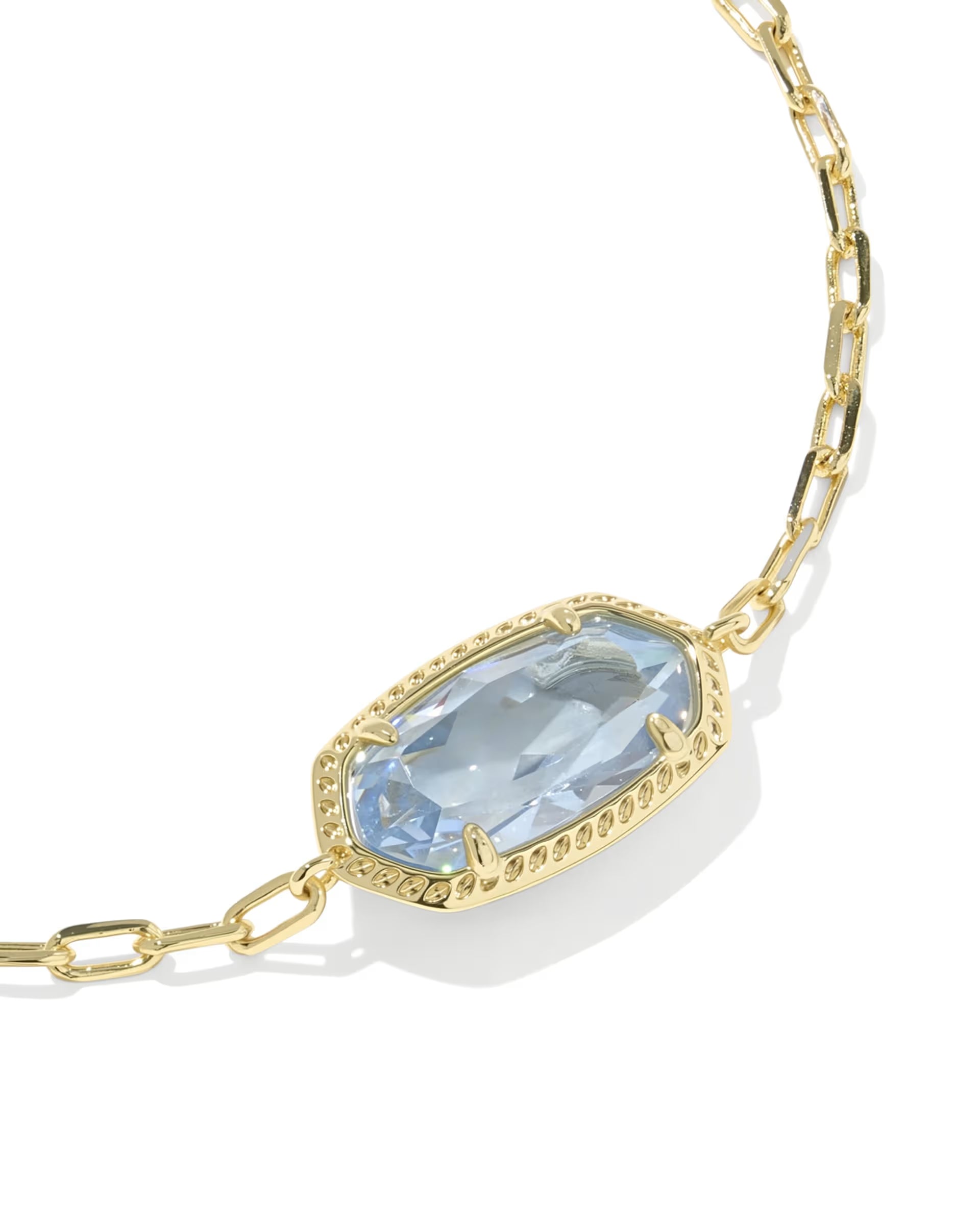 Elaina Luxe Gold Chain Bracelet - Blue CZ