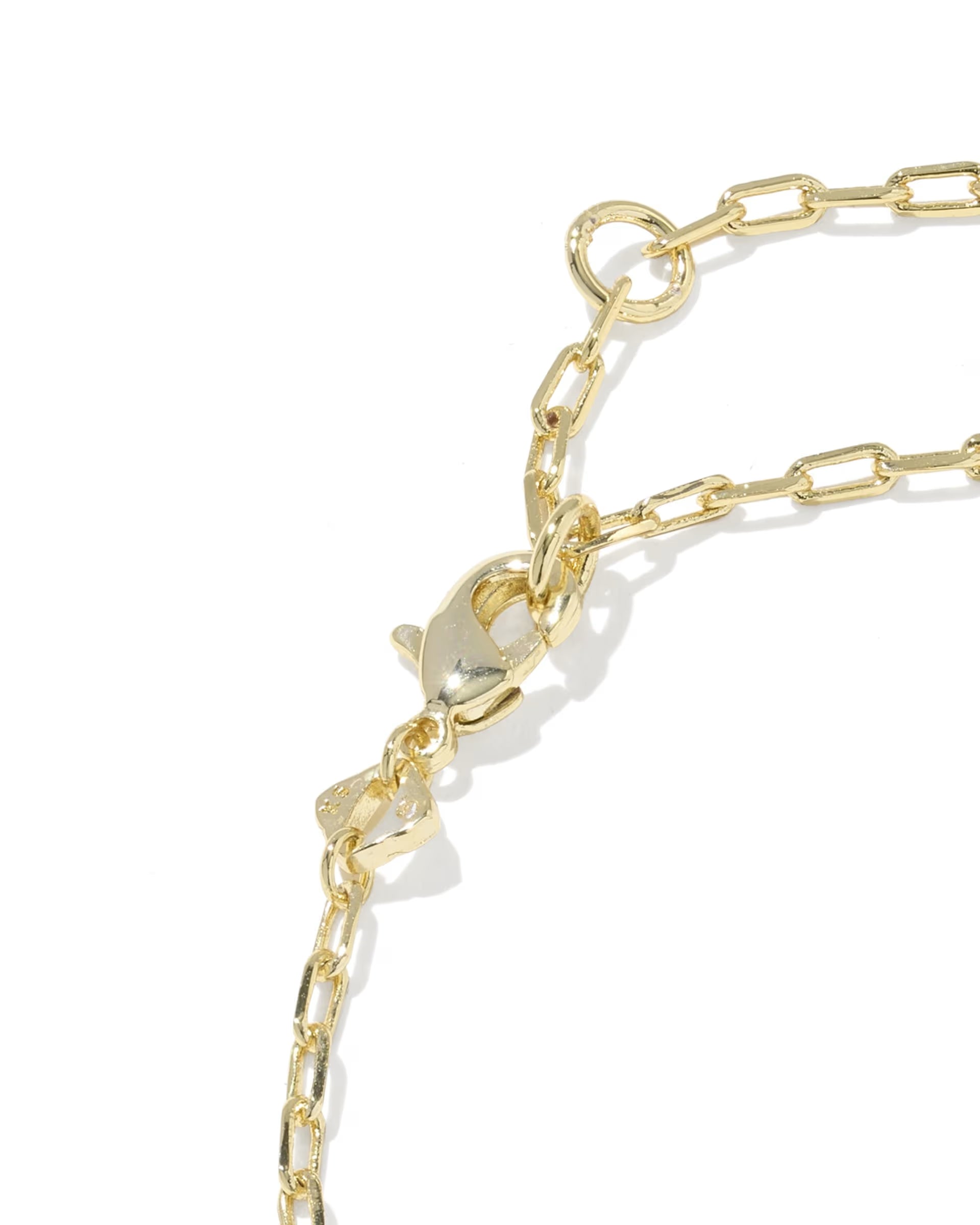 Elaina Luxe Gold Chain Bracelet - Pink CZ