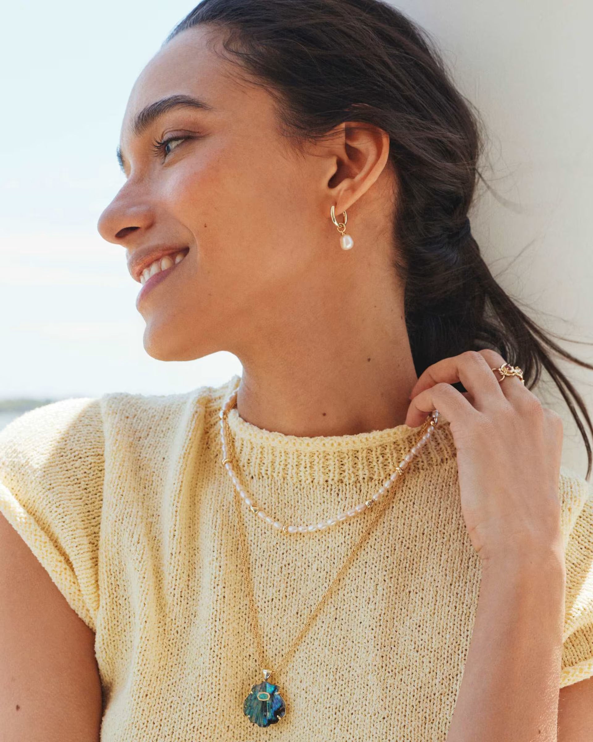 Willa Pearl Huggie Earrings - Freshwater Cultured Pearl