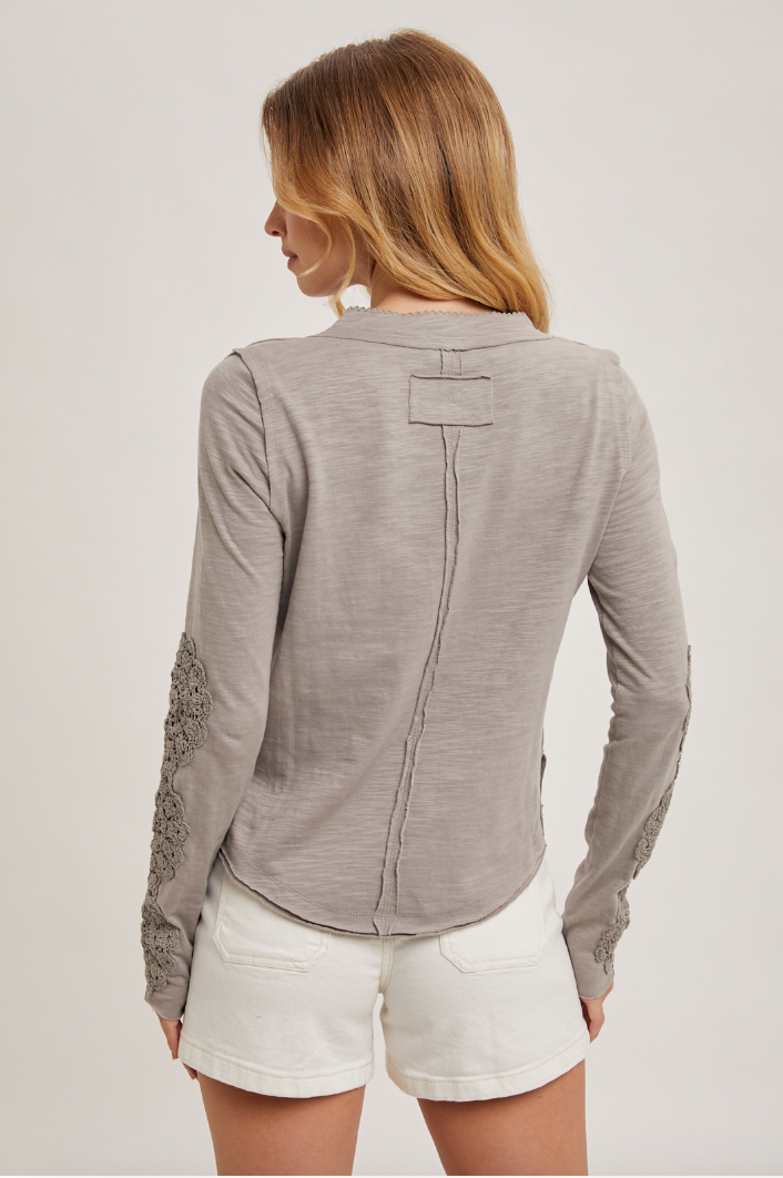 Willow Crochet Henley Top