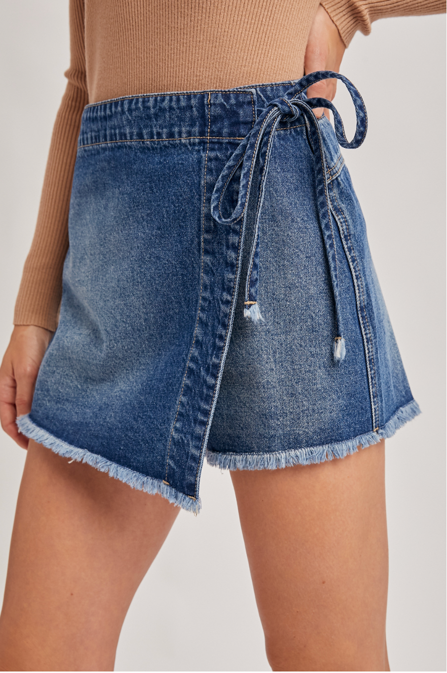 Harmony Denim Skort