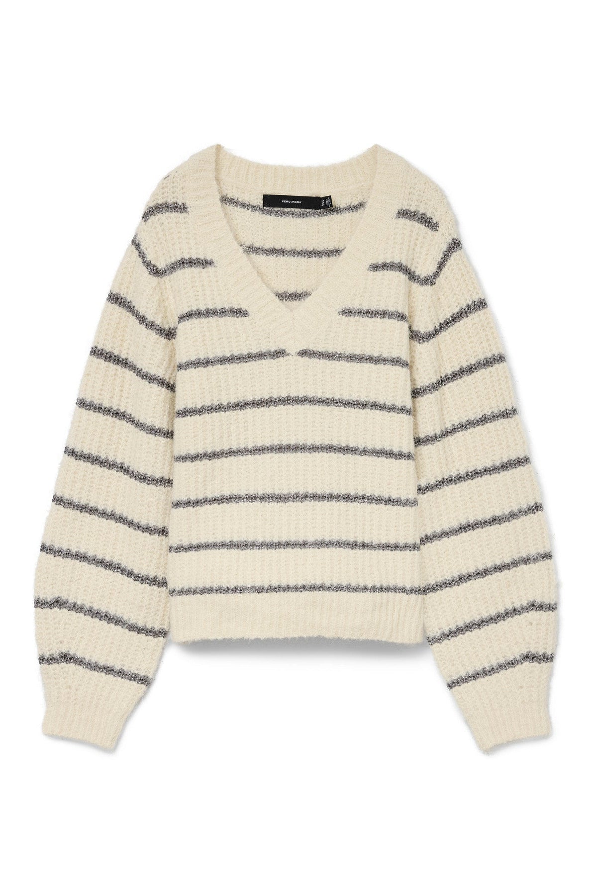 Nicole Metallic Striped Sweater