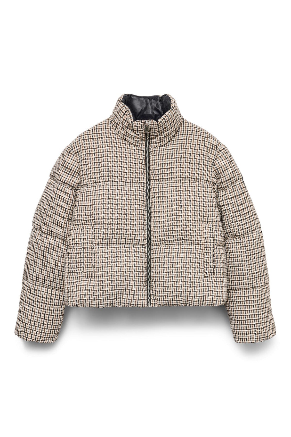 Blake Houndstooth Puffer Coat