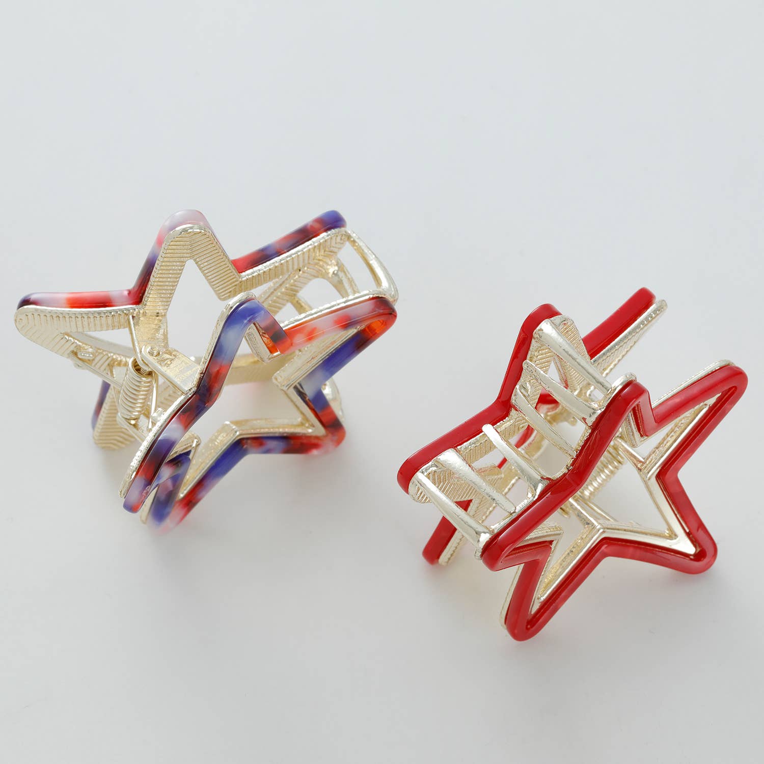 Americana Star Small Metal Claw Clip