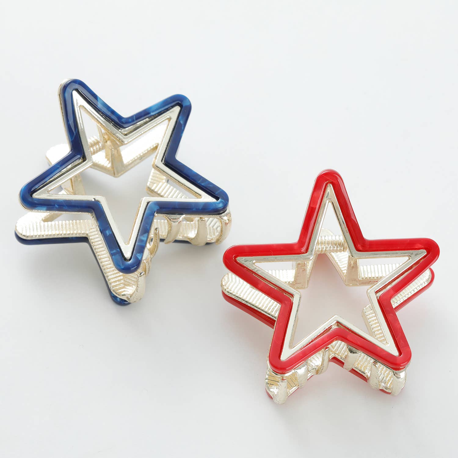 Americana Star Small Metal Claw Clip