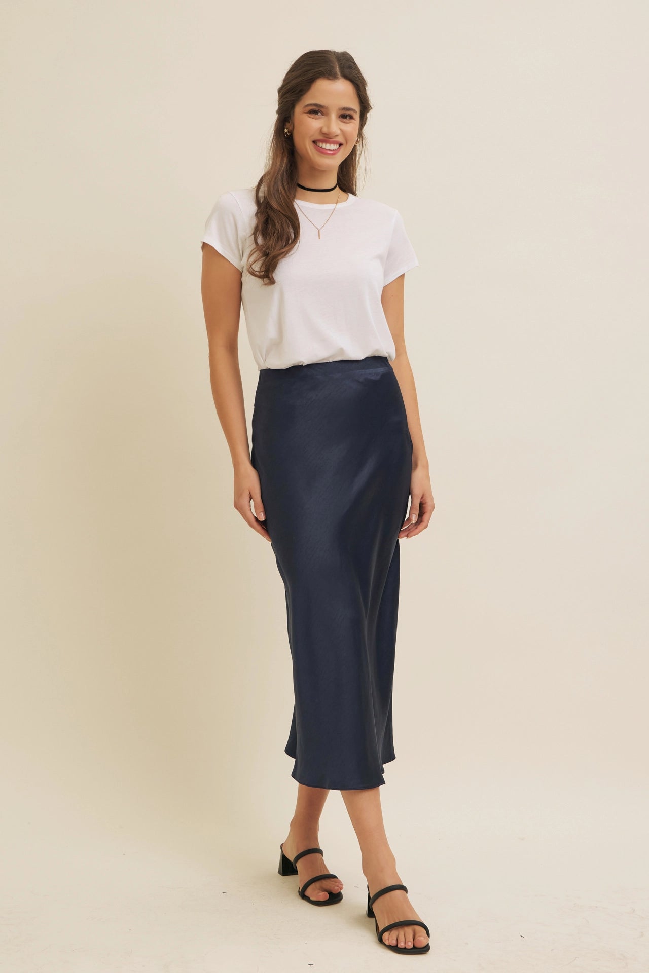 Taylor Satin Maxi Skirt