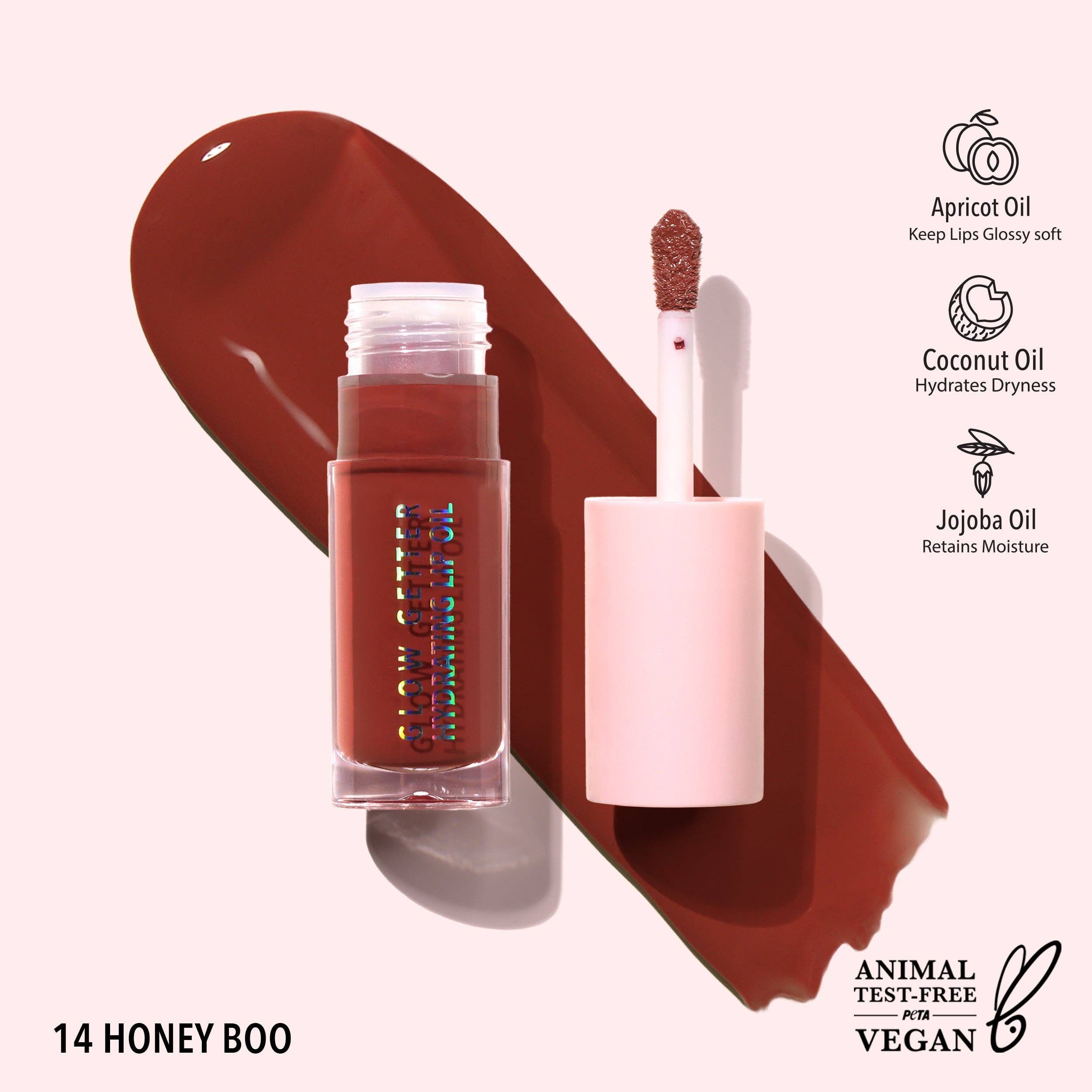 Glow Getter Hydrating Lip Oil - 014 - Honey Boo