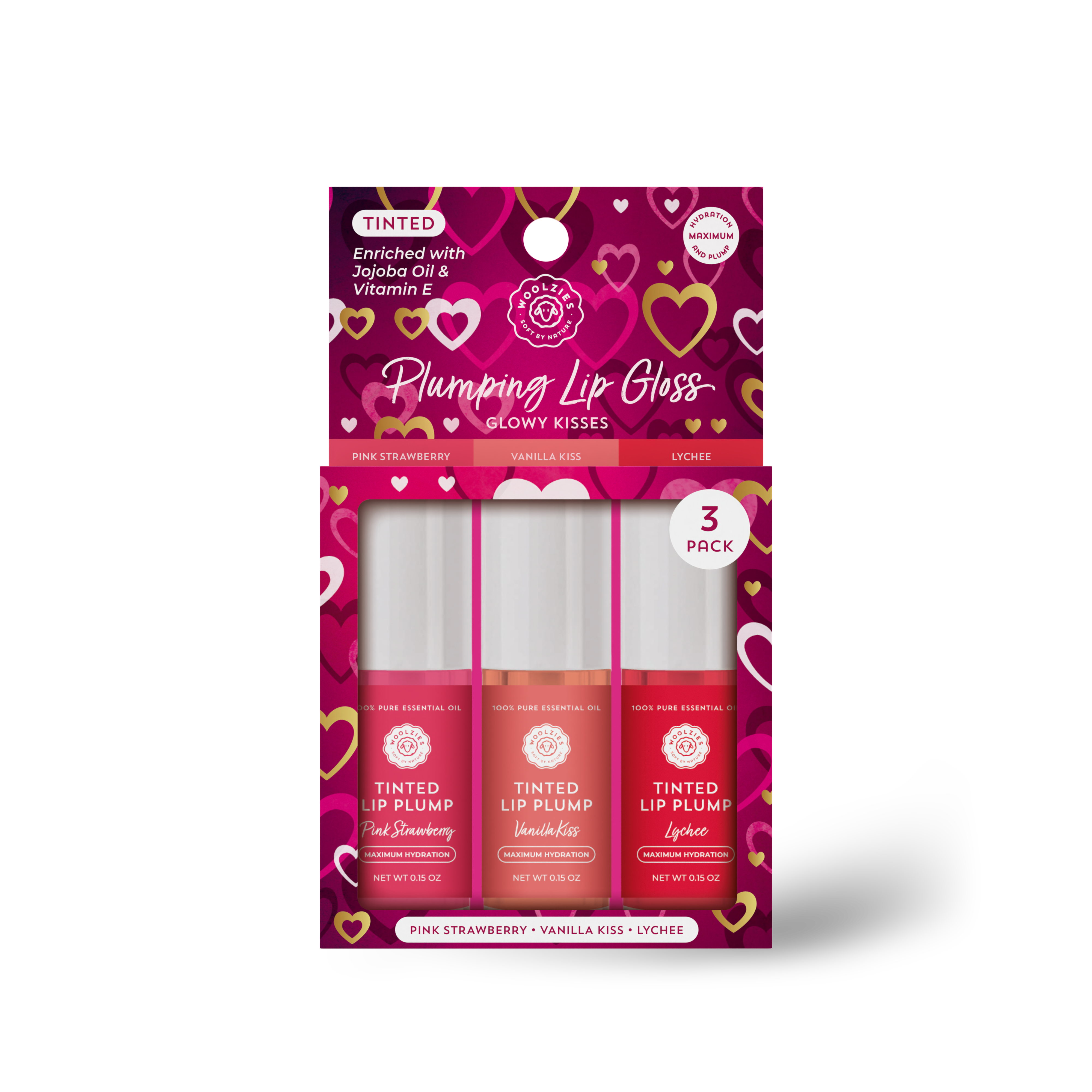 Plumping Lip Gloss Trio - Glowy Kisses