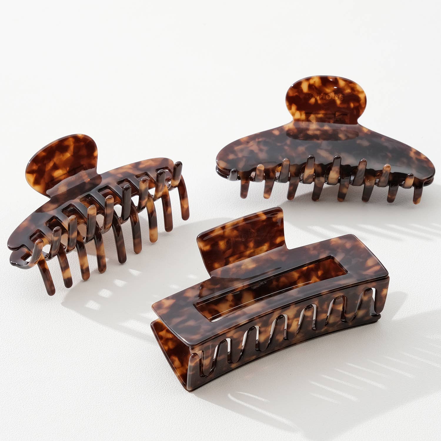 Deep Tortoise Large Claw Clips