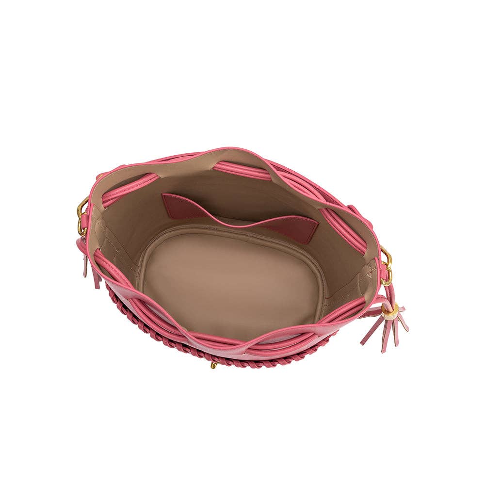 Janae Flamingo Recycled Vegan Leather Top Handle Bag