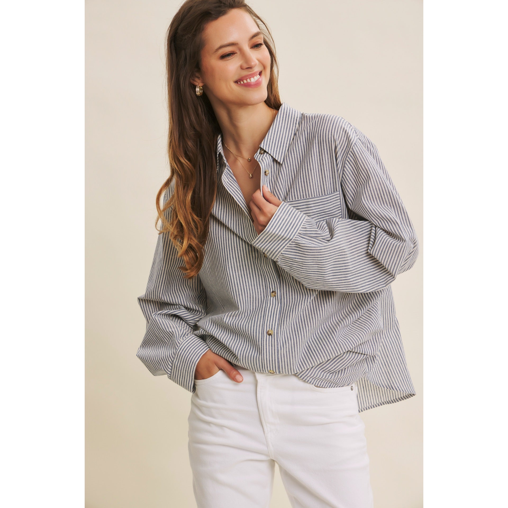 Saylor Striped Button Down Shirt