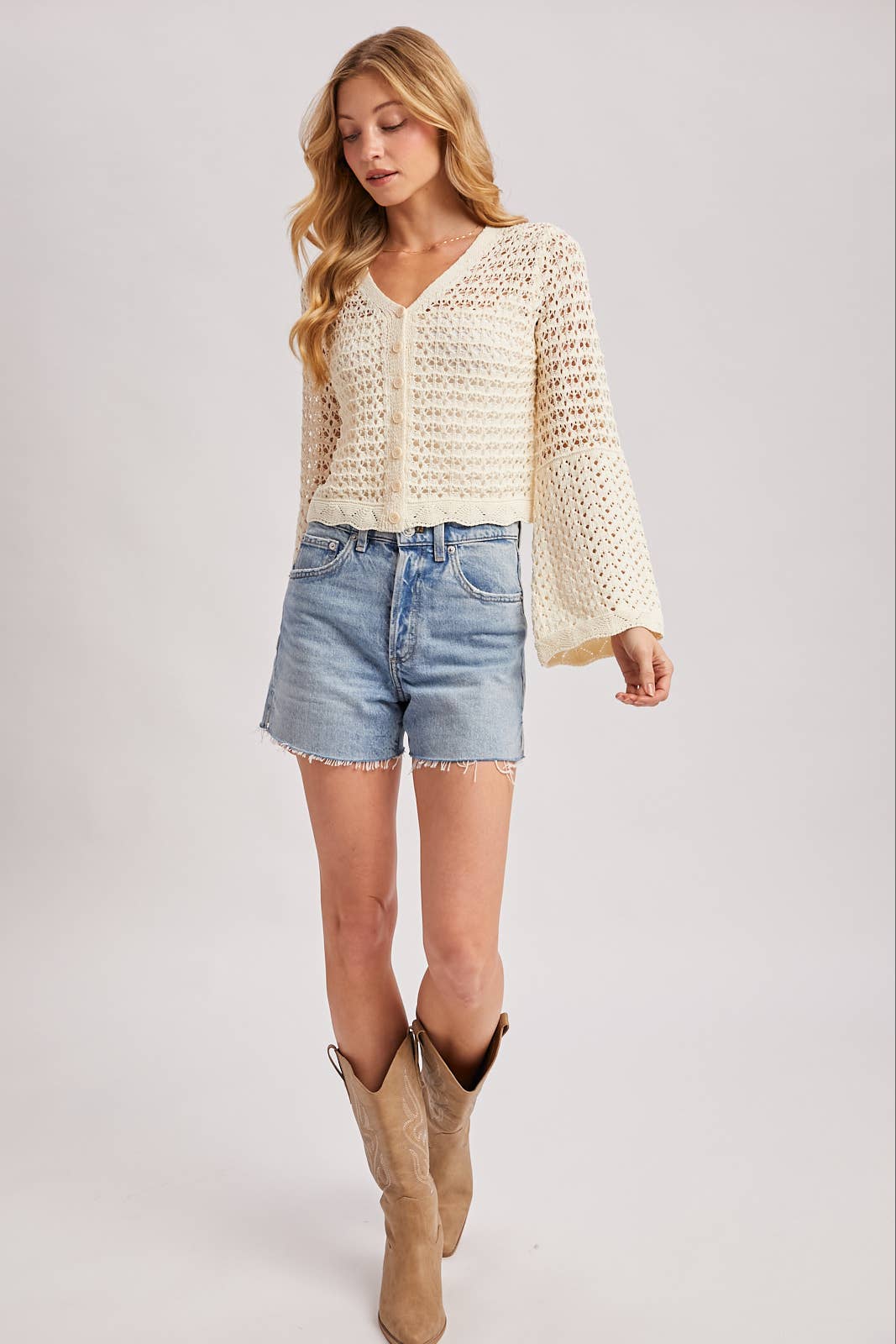 Louise Crochet Cardigan