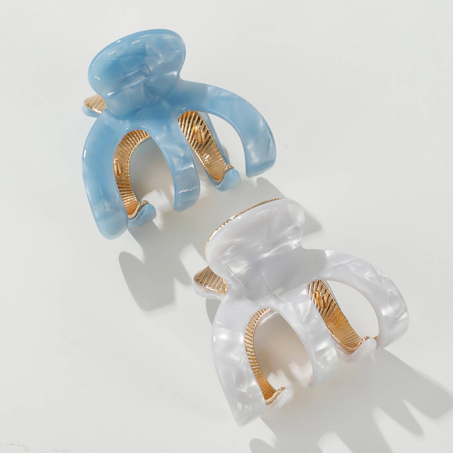 Jade Coastal Small Octopus Metal Claw Clip