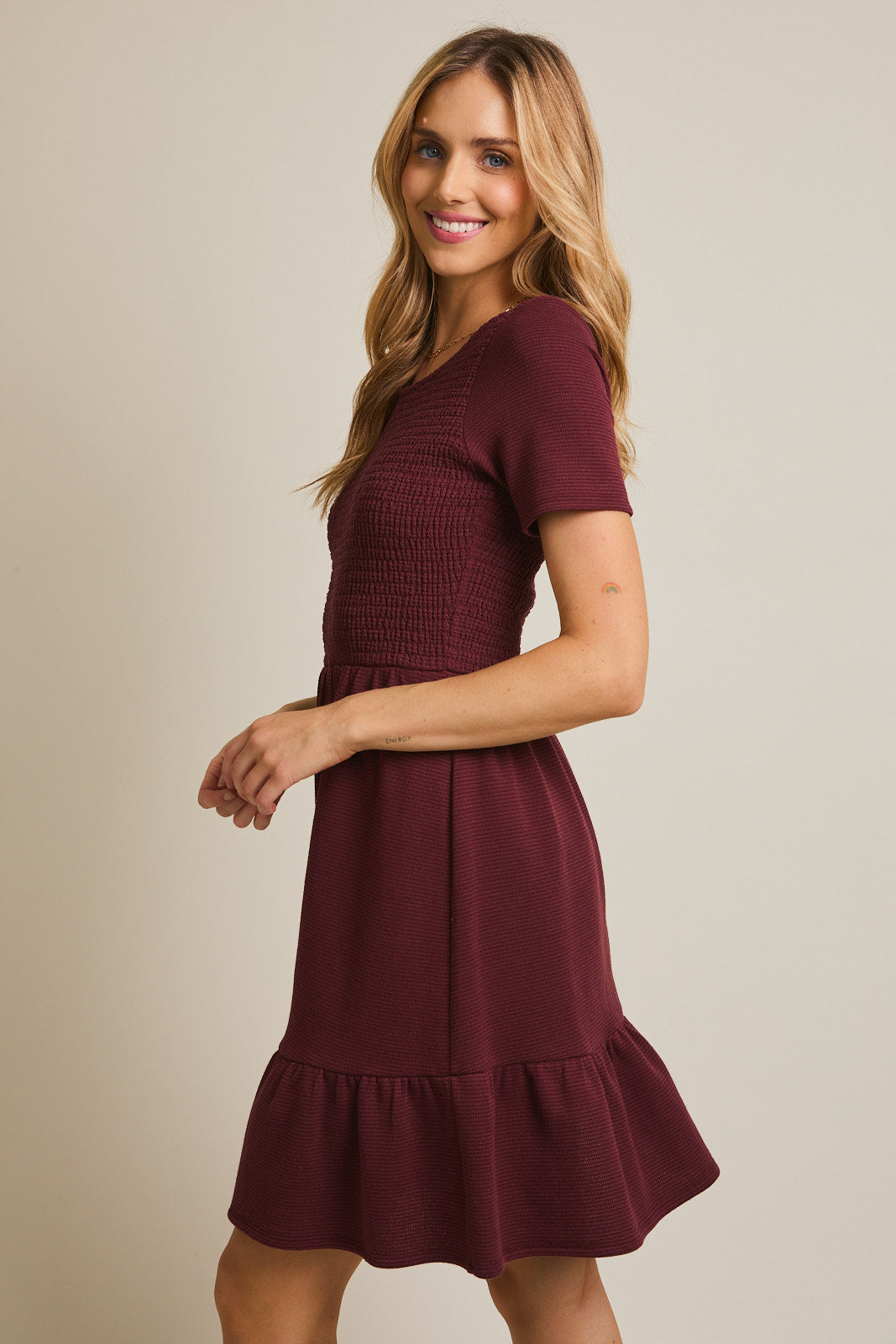Kristen Smocked Top Mini Dress