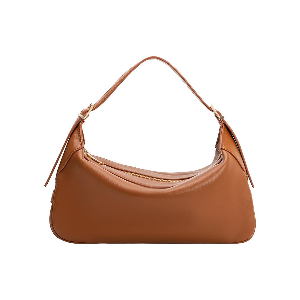 Nicolette Saddle Recycled Vegan Shoulder Bag