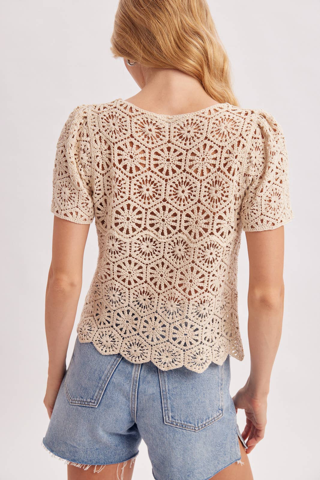 Amanda Crochet Top