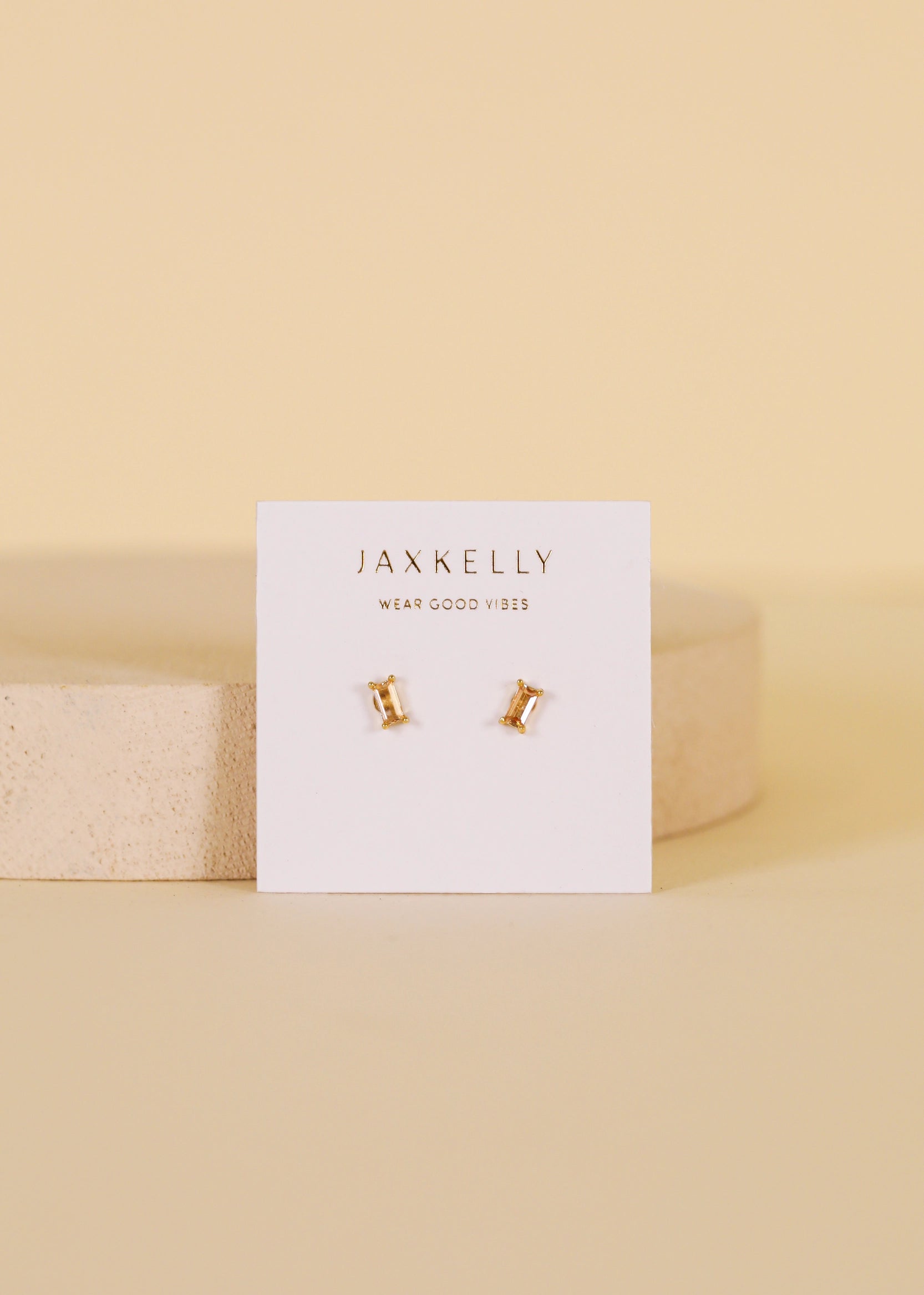Baguette Gold Earrings