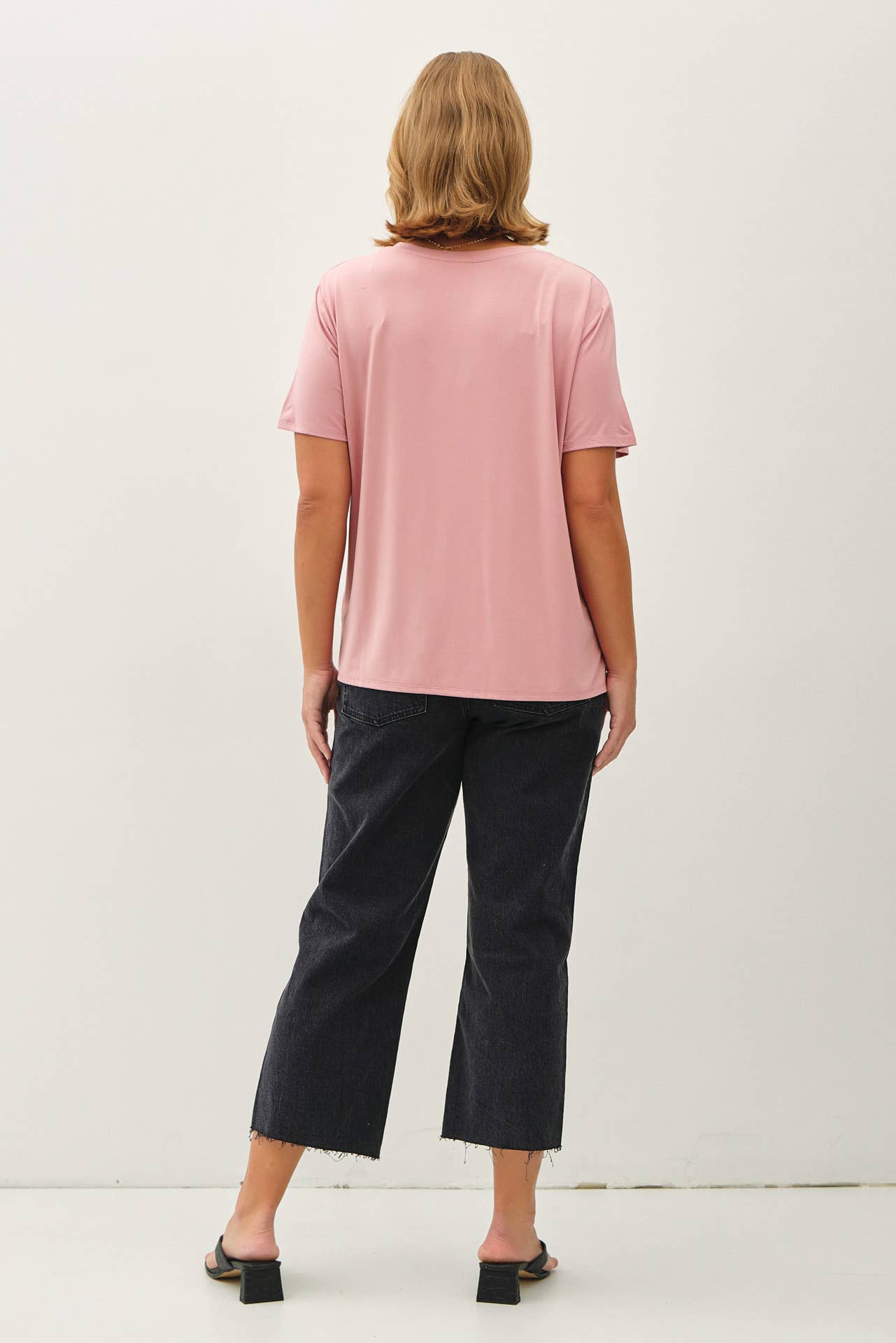 Jessa Flowy V Neck Tee